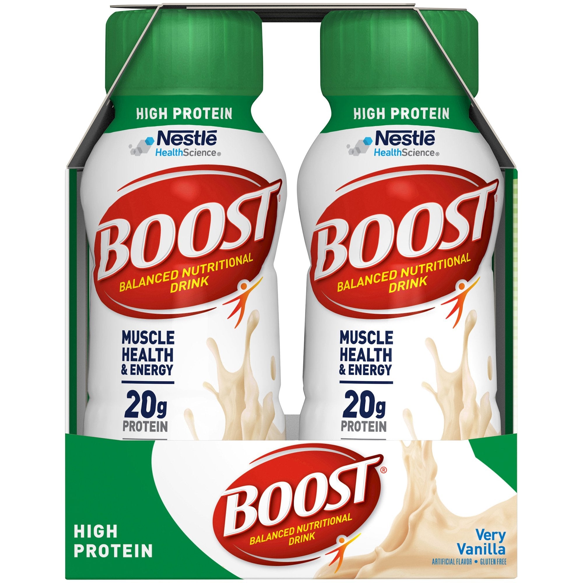 Boost High Protein Vanilla Nutritional Drink, 8oz - 6 Pack Energy Supplement