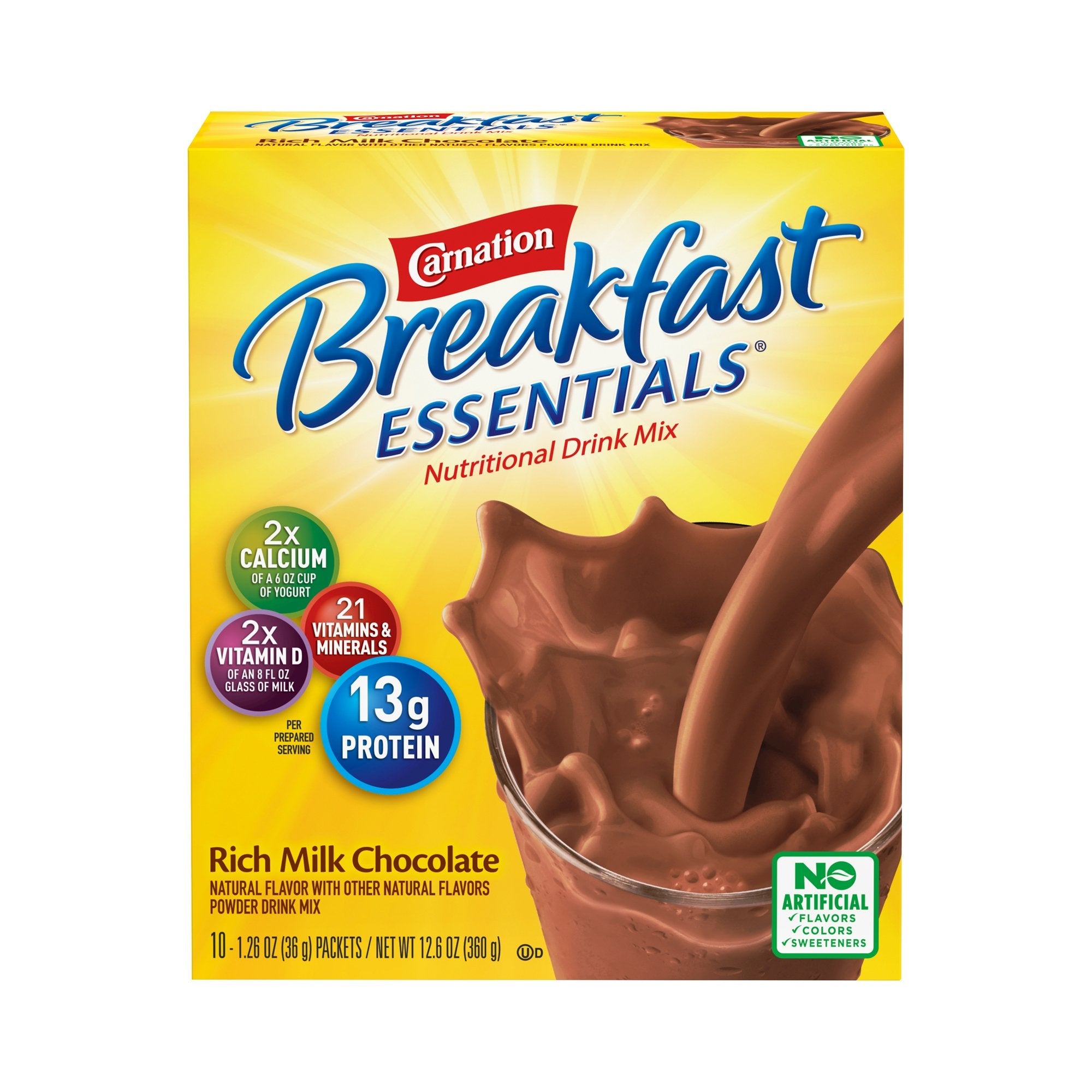 Carnation Breakfast Essentials® Chocolate Nutritional Drink (10 Units)