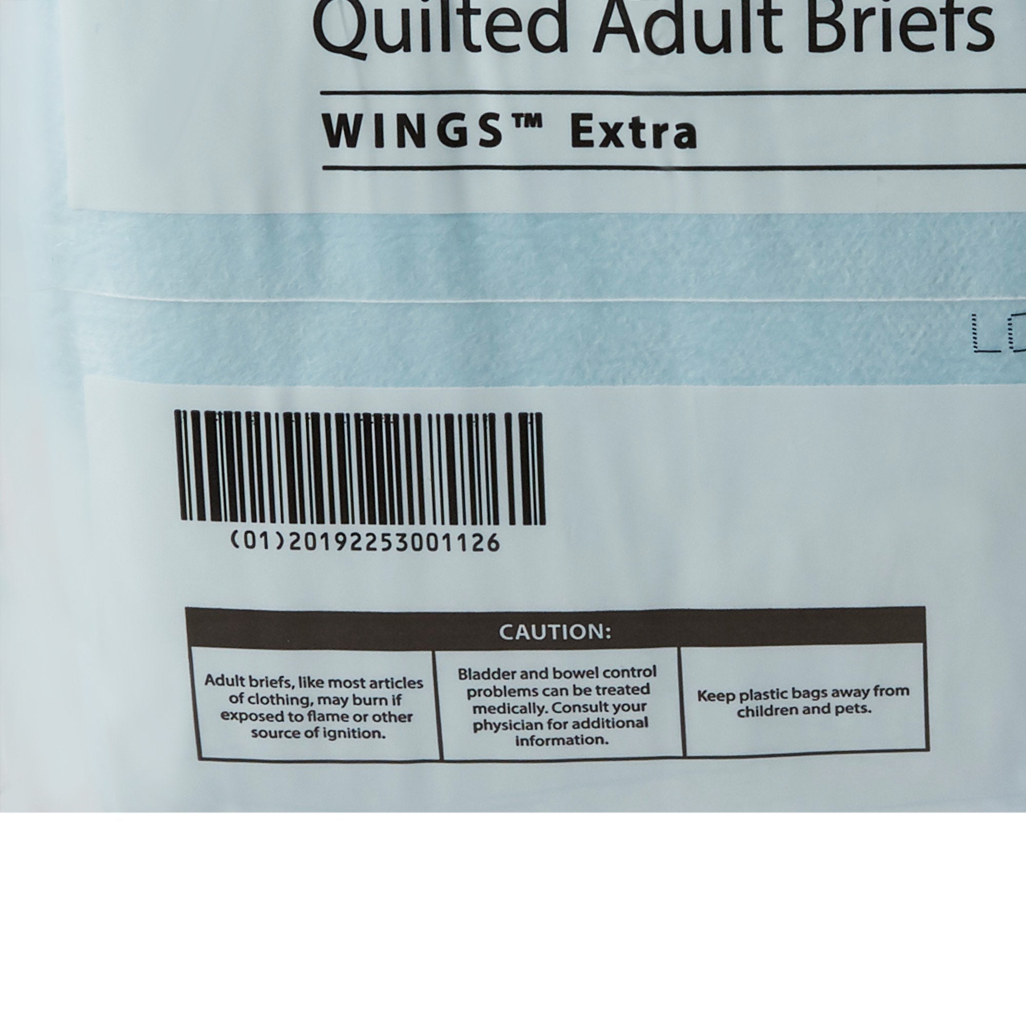 Simplicity Unisex Adult Incontinence Briefs, Moderate Absorbency, Large, Blue, 45 to 58 Inch Waist/Hip (18 Units)