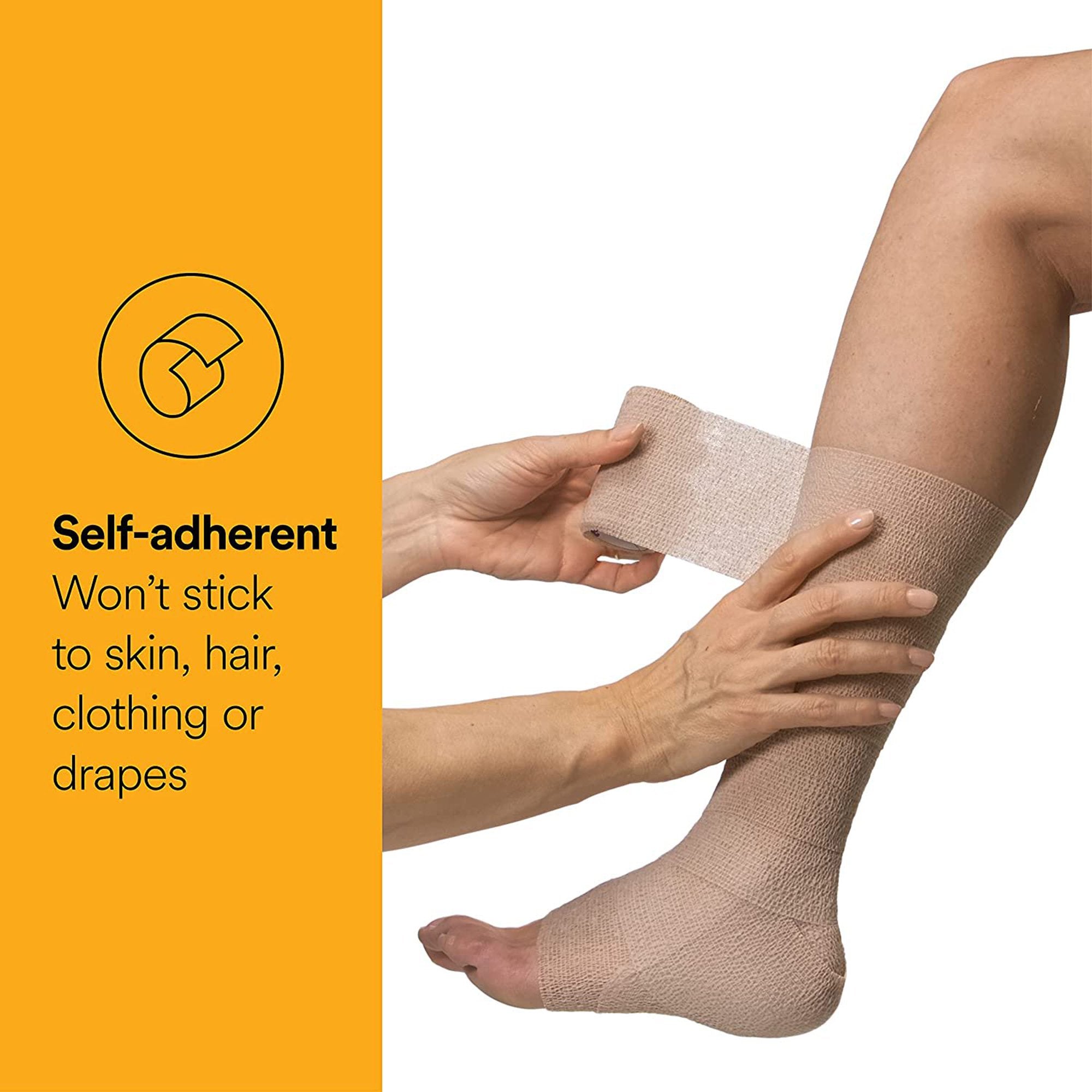 Cohesive Bandage 3M™ Coban™ NL 2 X 60 Inch Self-Adherent Closure Tan NonSterile Standard Compression - image 2