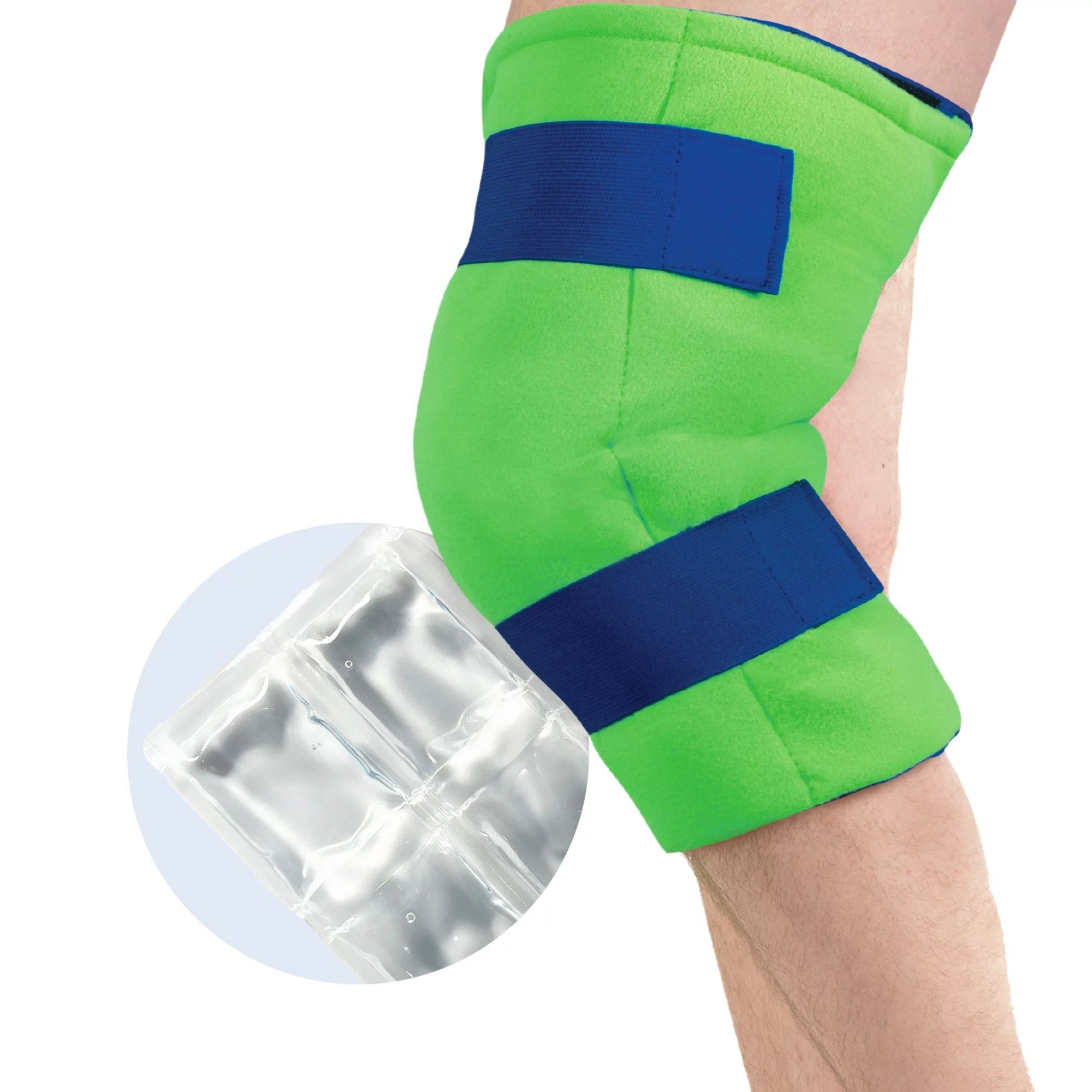 Cold Pack with Wrap Polar Ice® Knee Standard 13 X 16 Inch Nylon / Polyester / Water Reusable - image 4