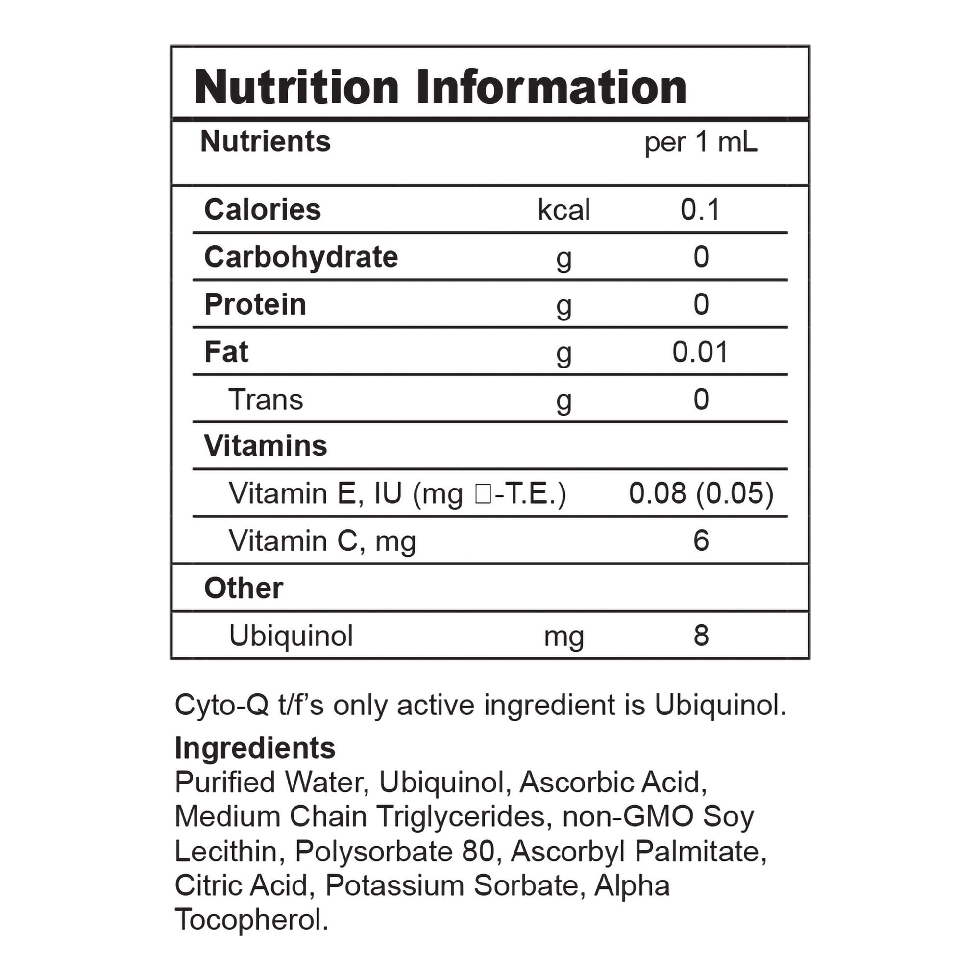 Oral Supplement Cyto-Q® t/f Unflavored Liquid 5.7 oz. Bottle - image 2