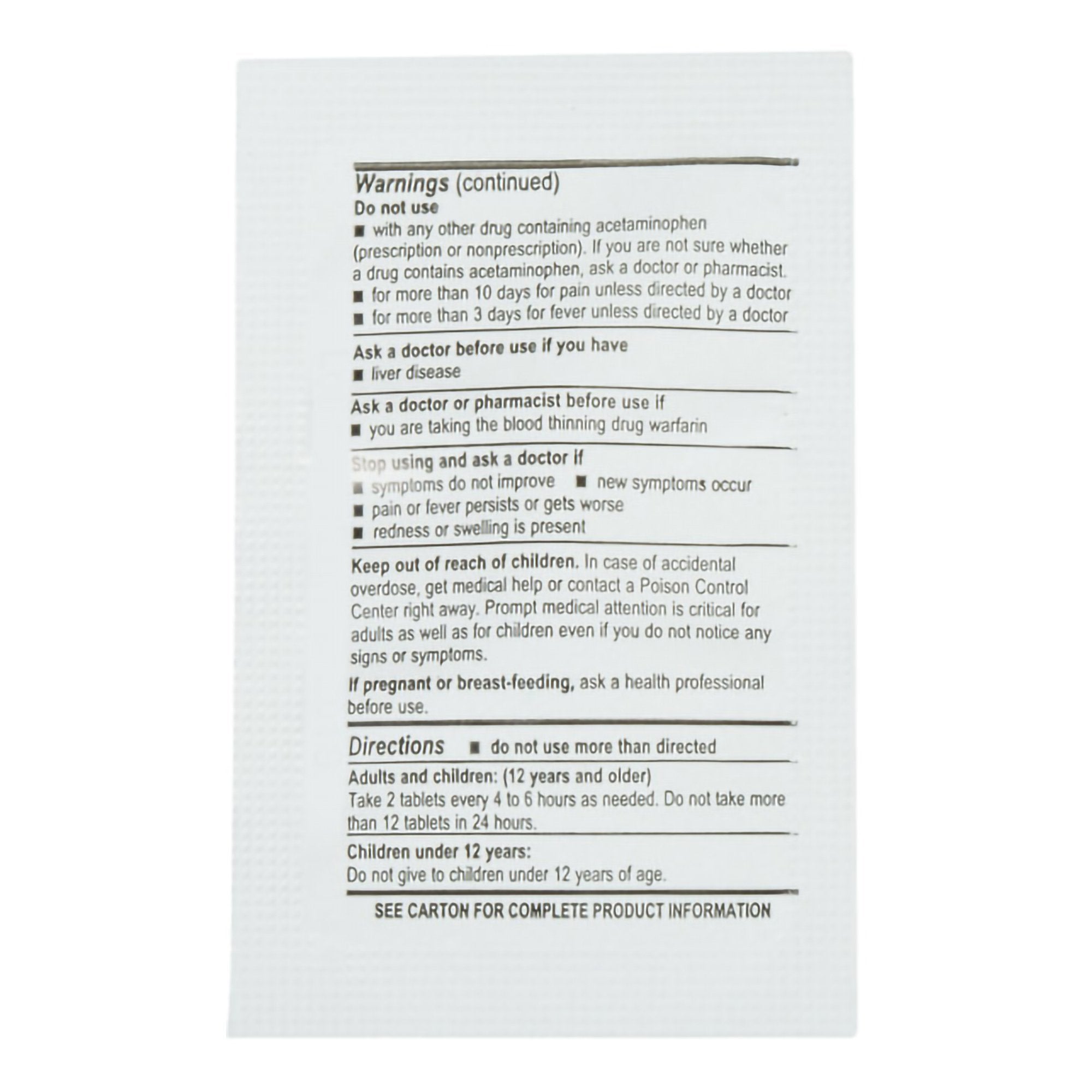 Pain Relief Medique® 325 mg Strength Acetaminophen Tablet 250 per Box - image 3