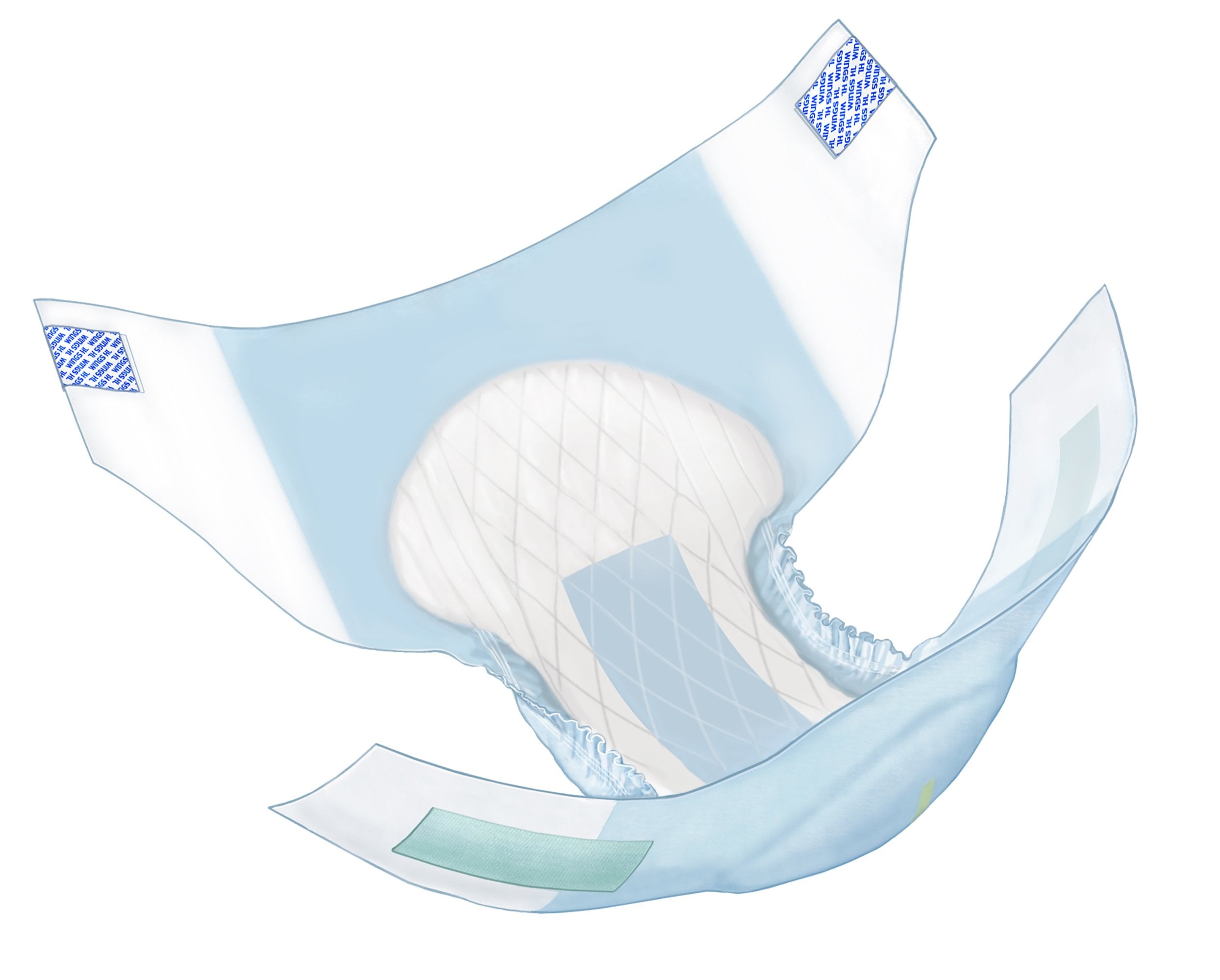 Incontinence Brief Wings™ Ultra Adult X-Large Unisex Disposable Heavy Absorbency