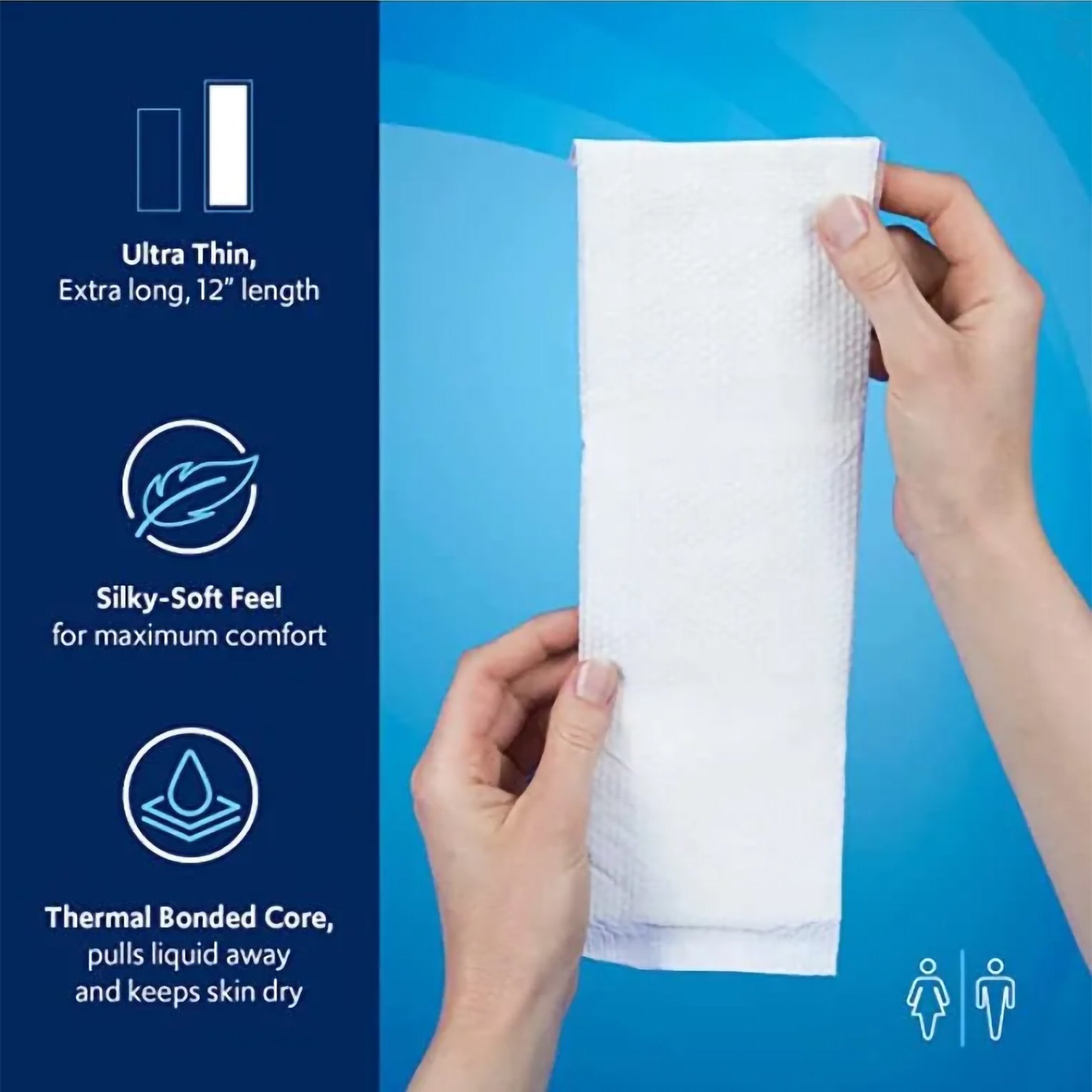 TotalDry™ Maximum Absorbency Incontinence Liner, 11-Inch Length (30 Units)