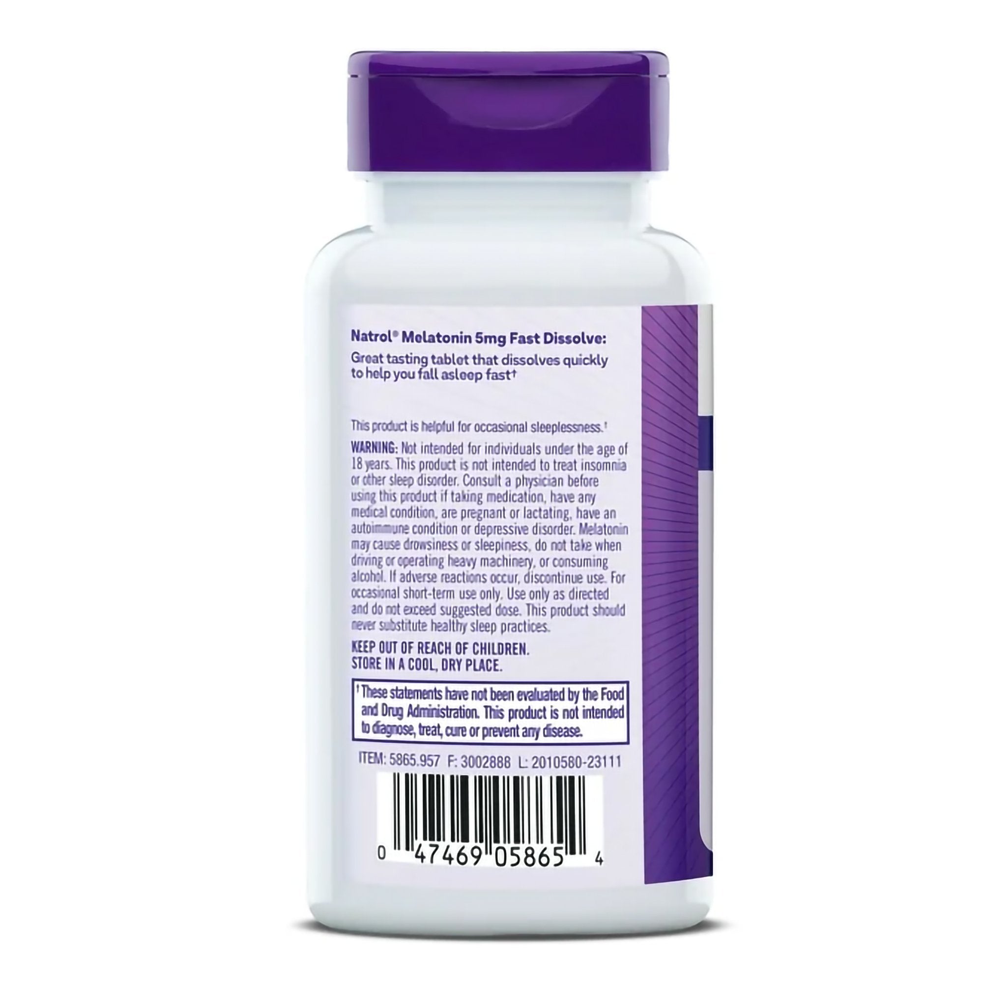 Natural Sleep Aid 90 per Bottle Tablet 5 mg Strength - image 3