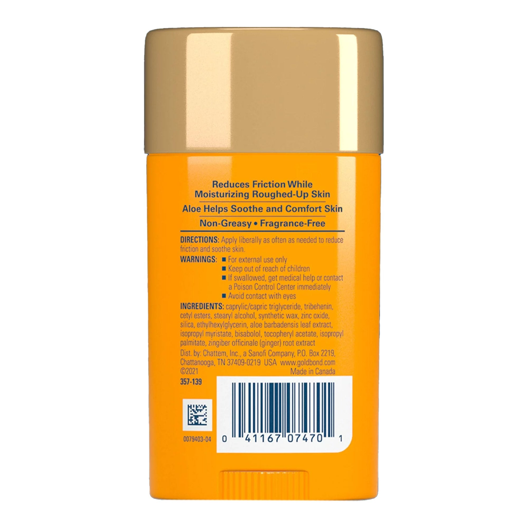 Hand and Body Moisturizer Gold Bond® Friction Defense 1.75 oz. Stick Unscented Solid - image 2
