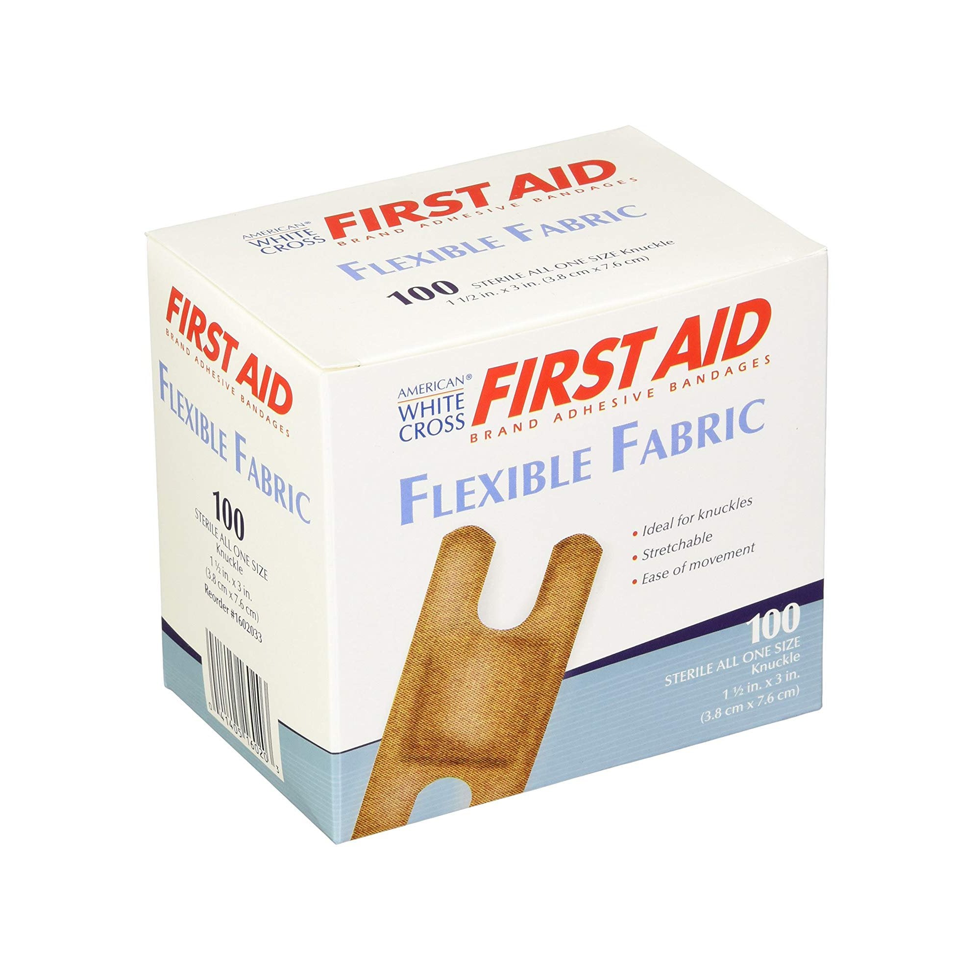 Adhesive Strip American White Cross® First Aid Fabric Tan 1-1/2 X 3 Inch Sterile - image 2
