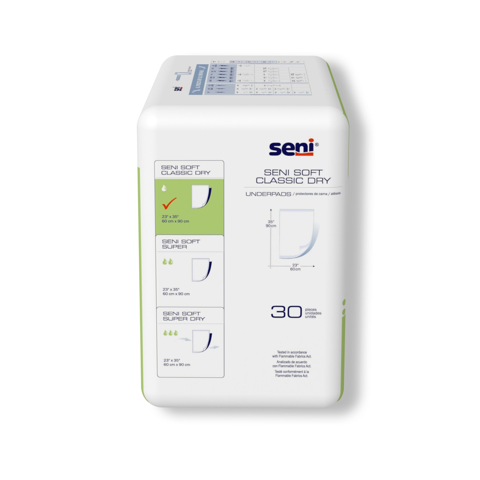 Disposable Underpad Seni® Soft Classic Dry 23 X 35 Inch Cellulose Pulp Light Absorbency - image 3