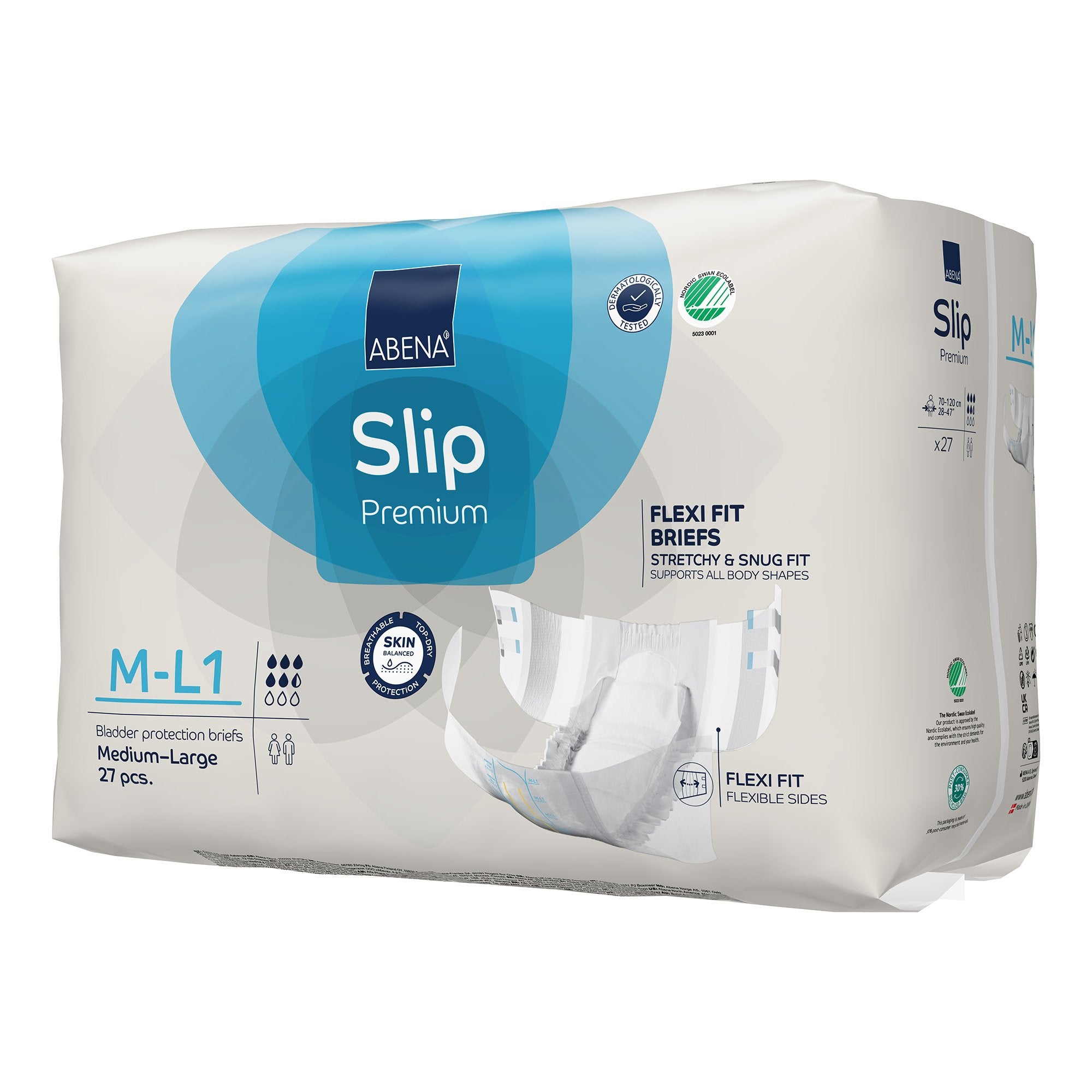 Incontinence Brief Abena Slip Flexi Fit Adult Medium / Large Unisex Disposable Moderate Absorbency - image 3