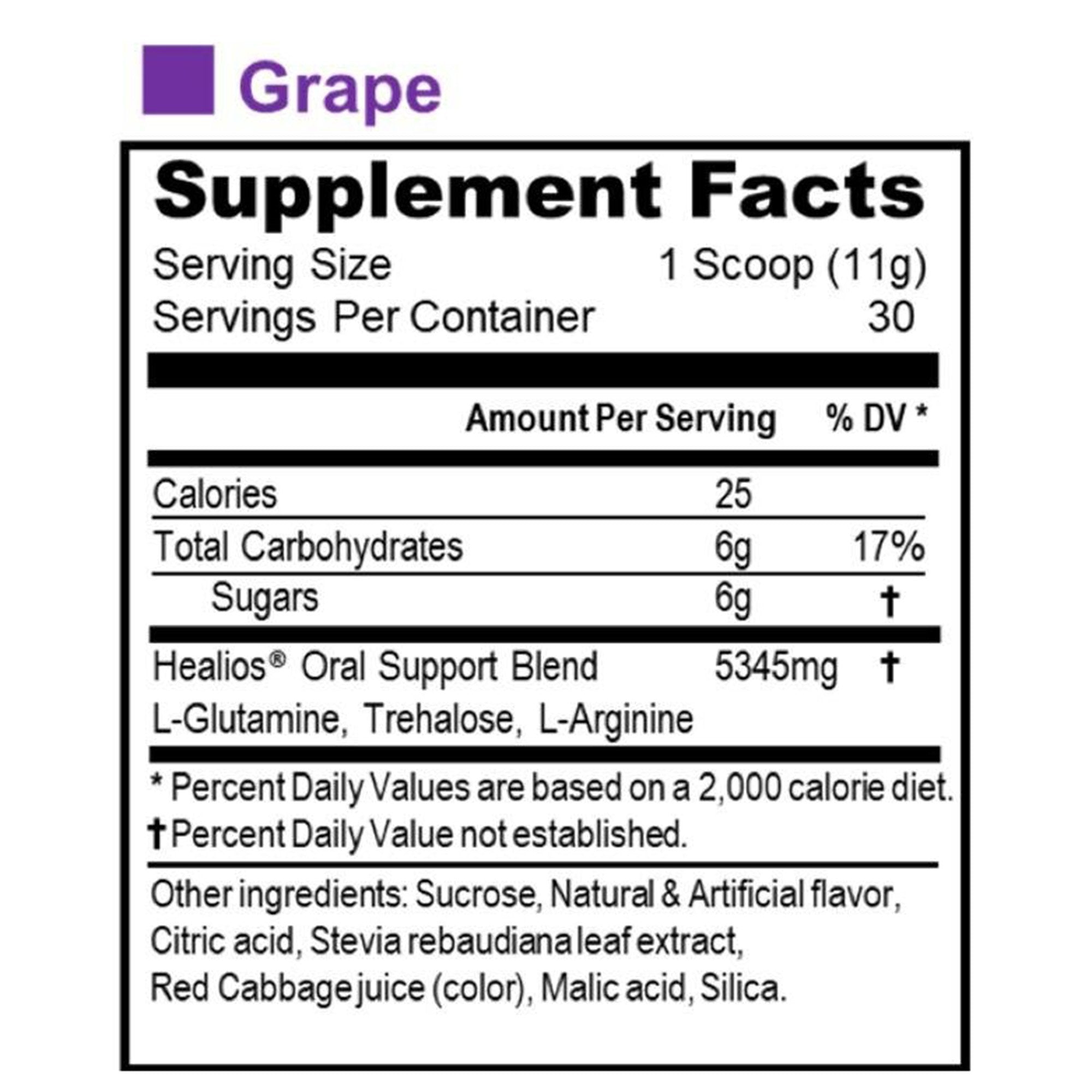 Oral Supplement Healios® Grape Flavor Powder 11.64 oz. Jar - image 6
