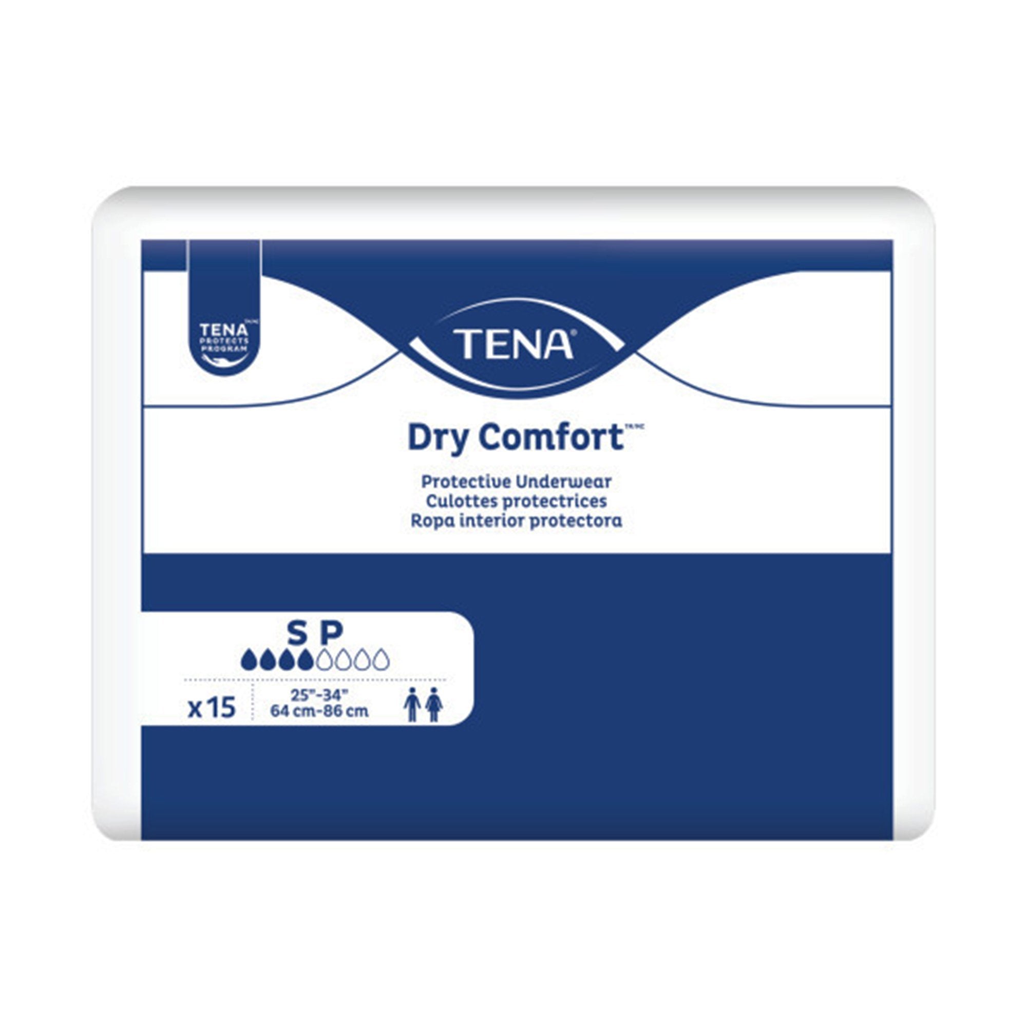 Absorbent Underwear TENA Dry Comfort™ Pull On with Tear Away Seams Adult Small Unisex Disposable Moderate Absorbency - image 2