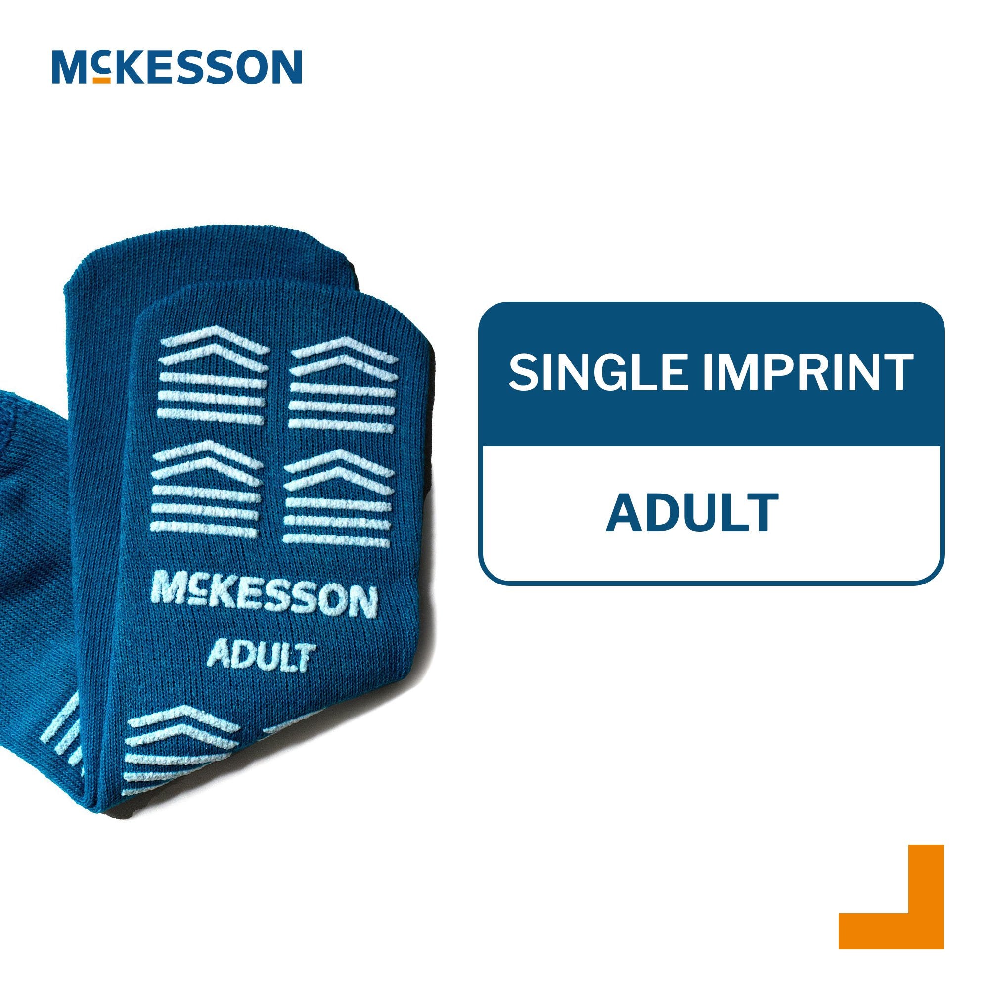 Slipper Socks McKesson Unisex Adult Large Single Tread Single Patient Use Teal - image 3
