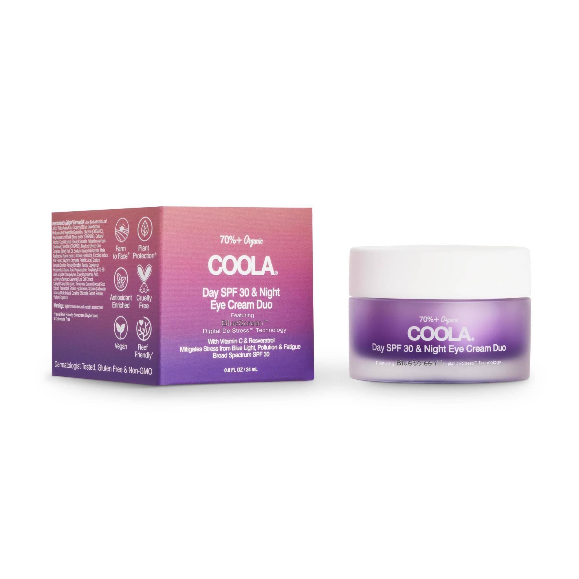 Coola® Day SPF 30 & Night Organic Eye Cream Duo