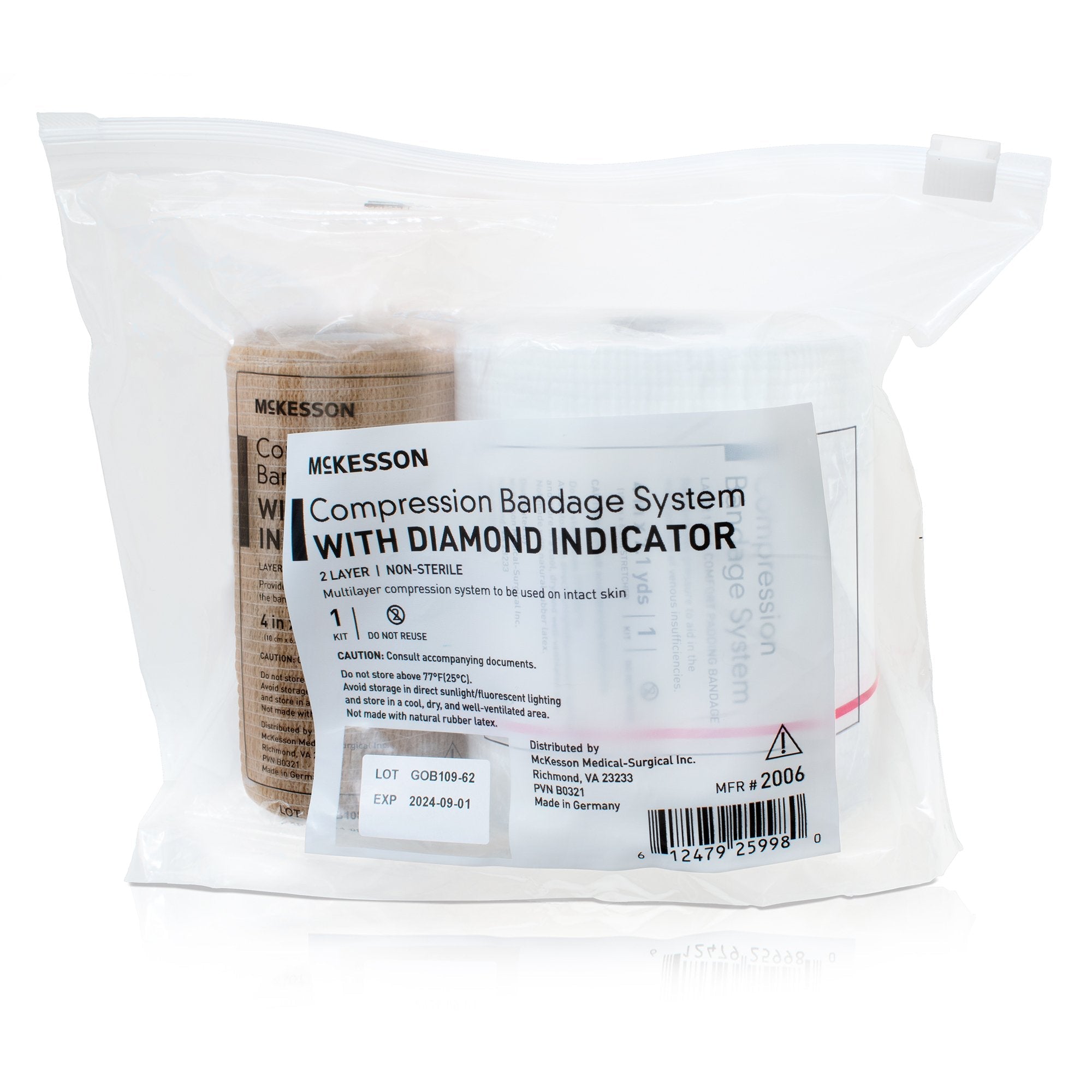 McKesson Two-Layer Compression Bandage System, 4 Inch x 1 Yard (1 Unit)