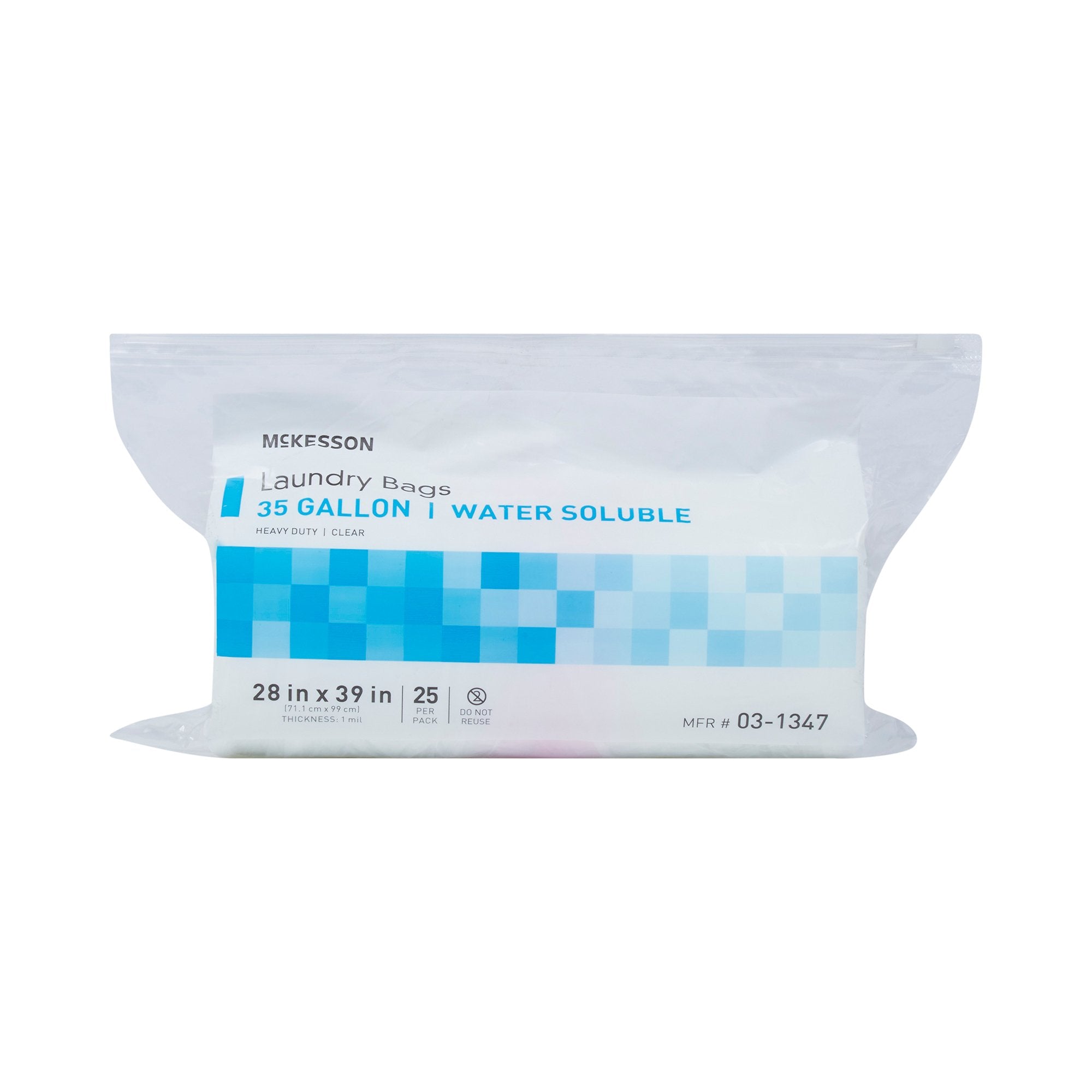 McKesson Water Soluble Laundry Bag, 30-35 gal Capacity (25 Units)