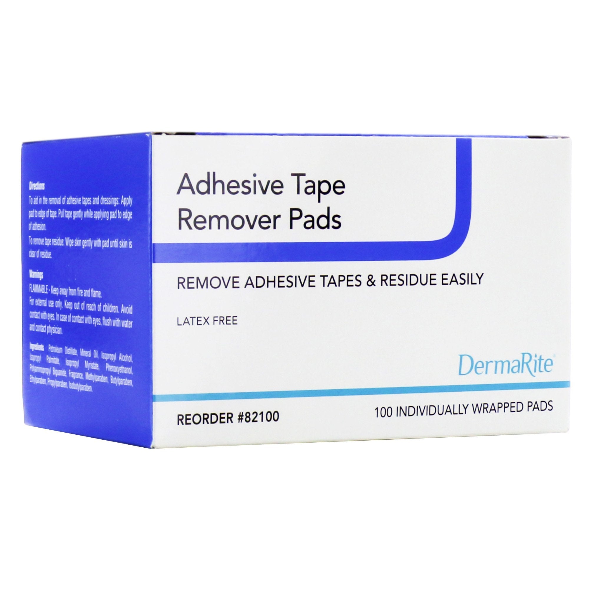 DermaRite® Adhesive Remover, 3¼ x 1½ Inch Pads (100 Units)