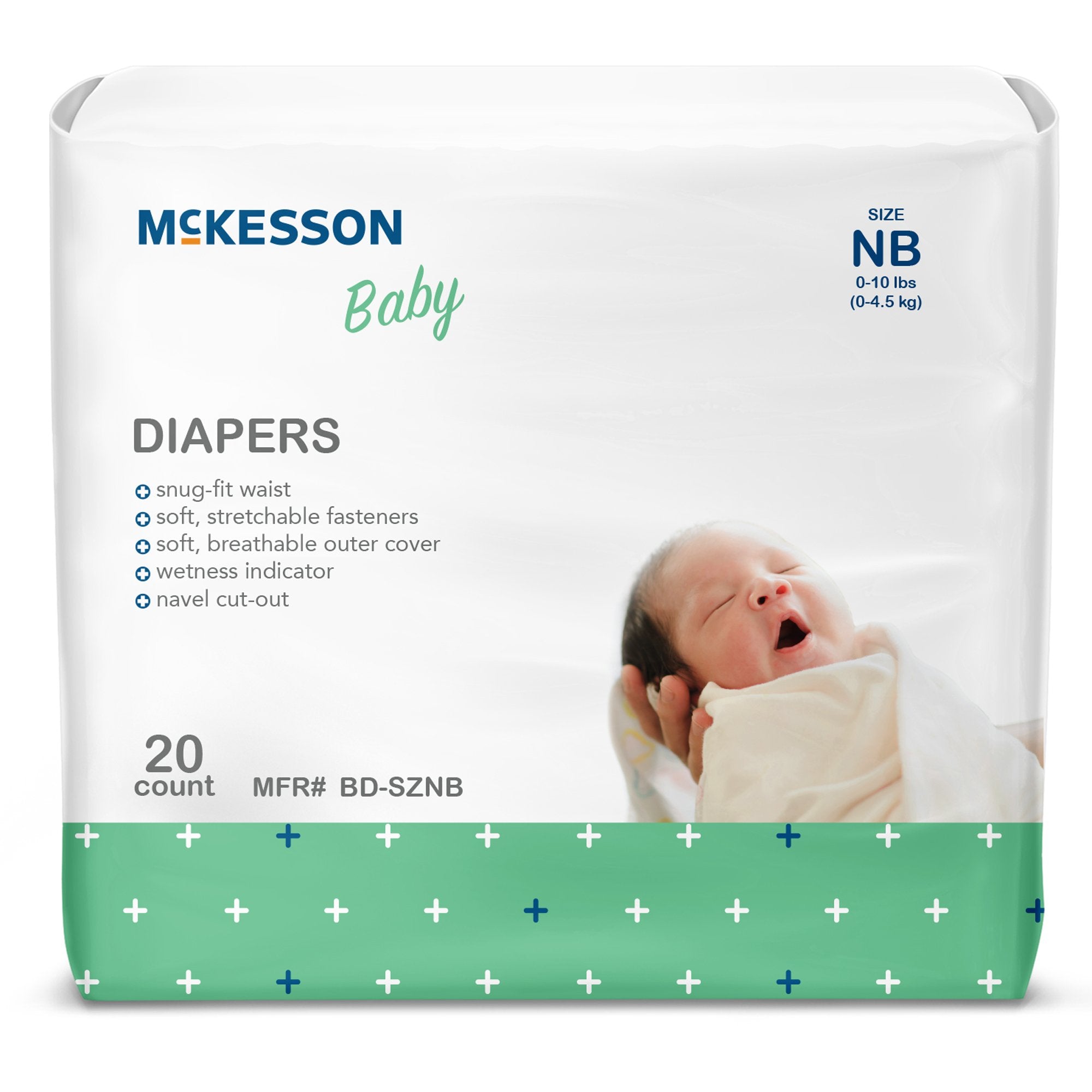 McKesson Baby Diapers, Newborn (20 Units)