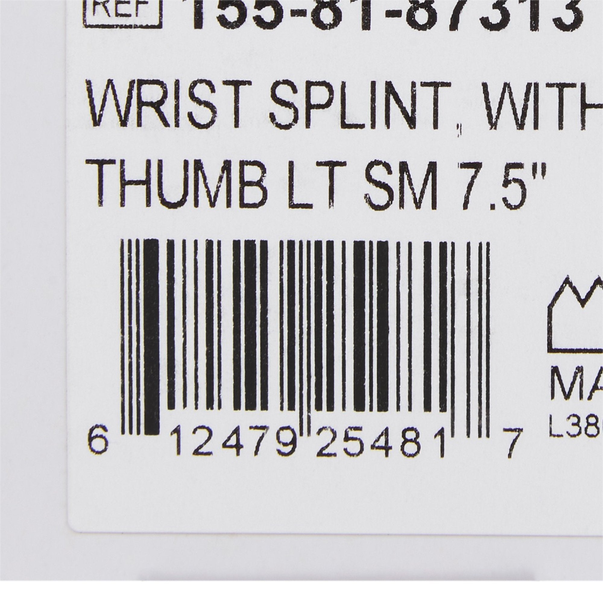 McKesson Left Wrist Splint with Abducted Thumb, Small (1 Unit)