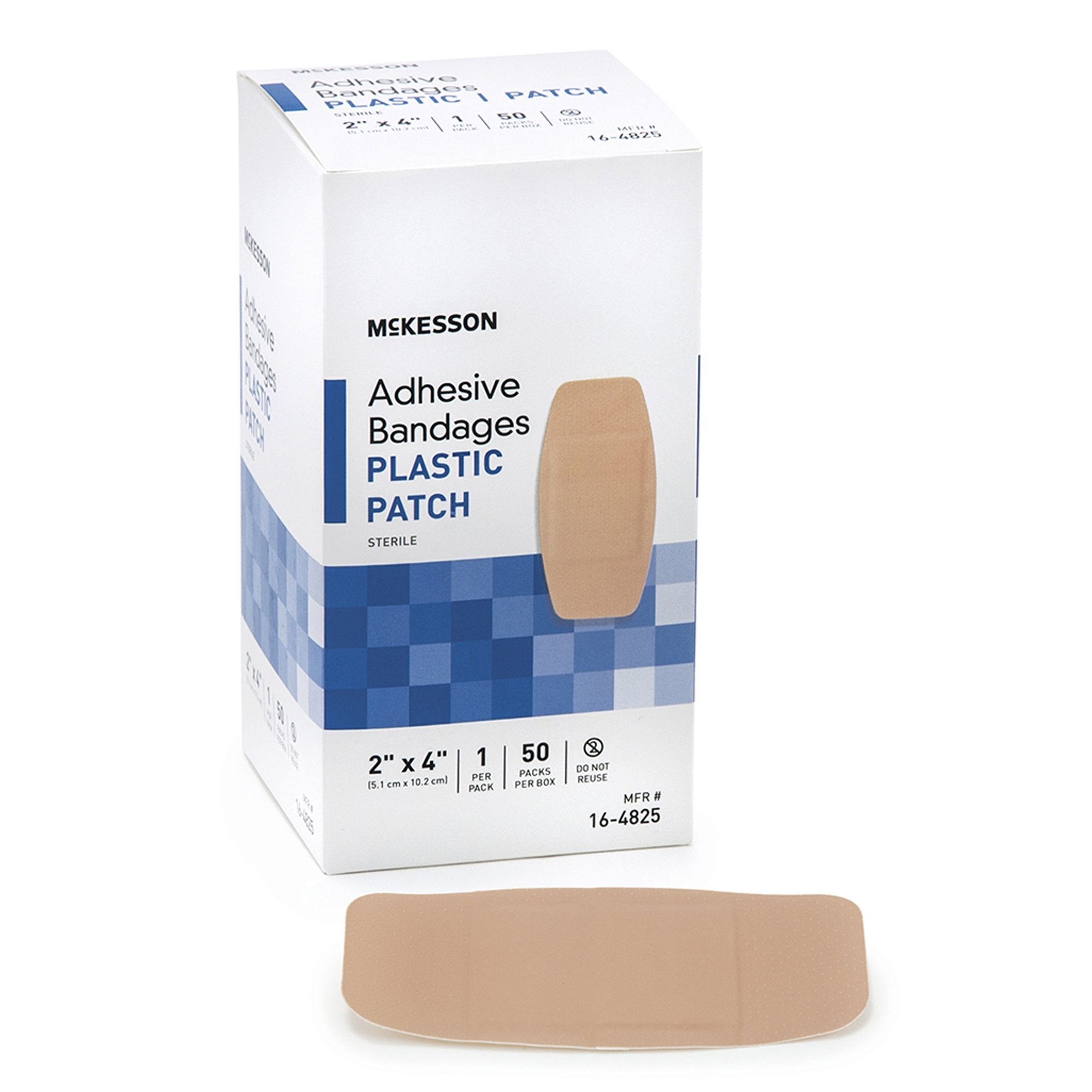 McKesson Tan Adhesive Strip, 2 x 4 Inch (1 Unit)