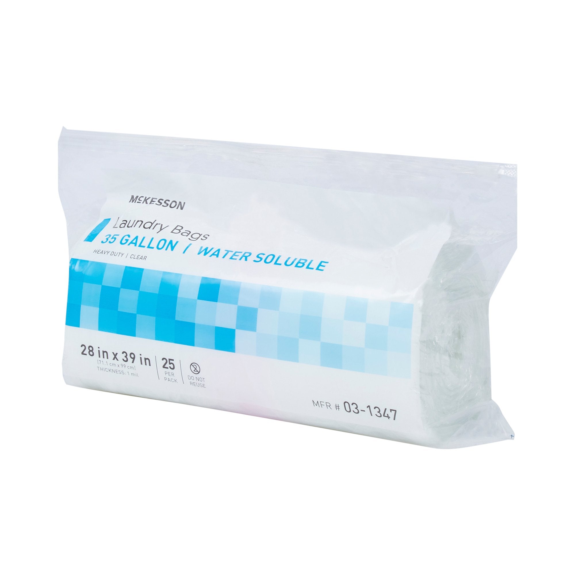 McKesson Water Soluble Laundry Bag, 30-35 gal Capacity (25 Units)