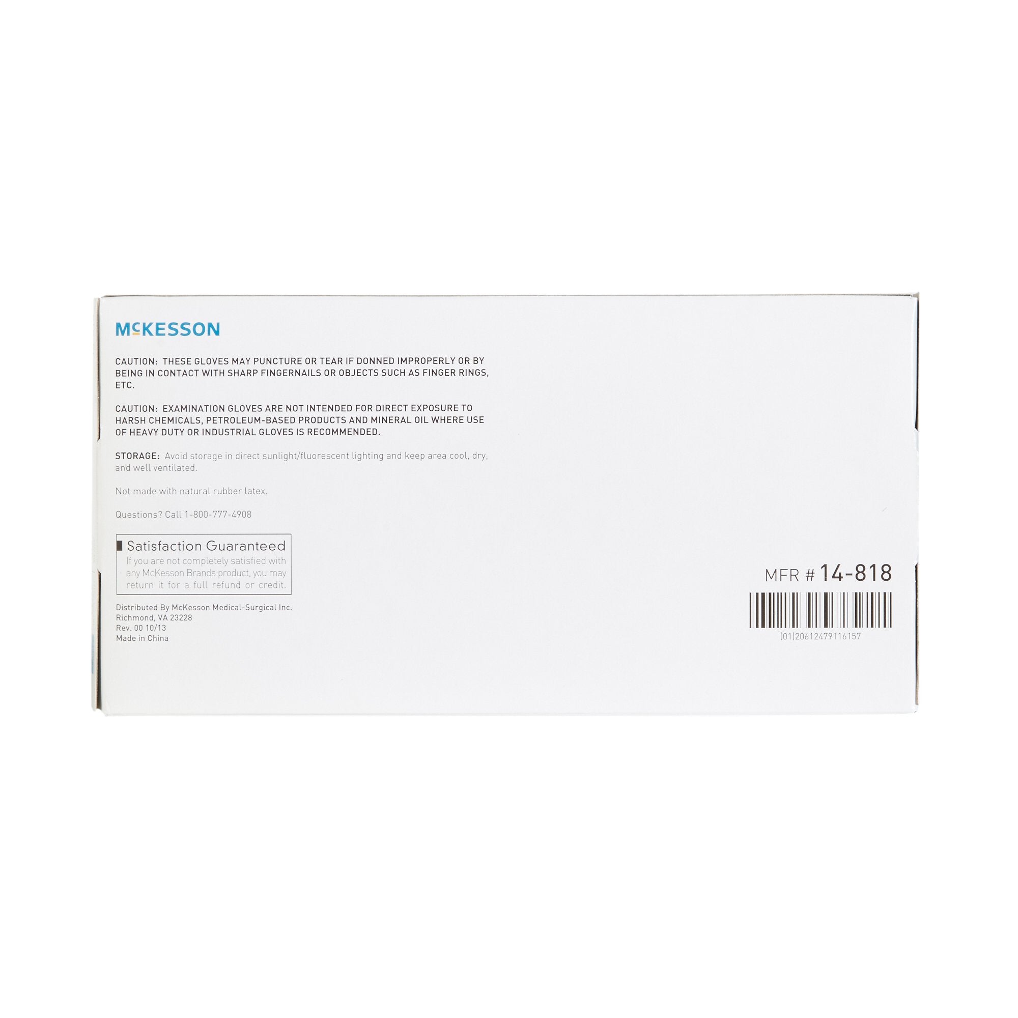 McKesson Stretch Vinyl Exam Gloves Large - Ivory, NonSterile, Smooth (100 Pack)