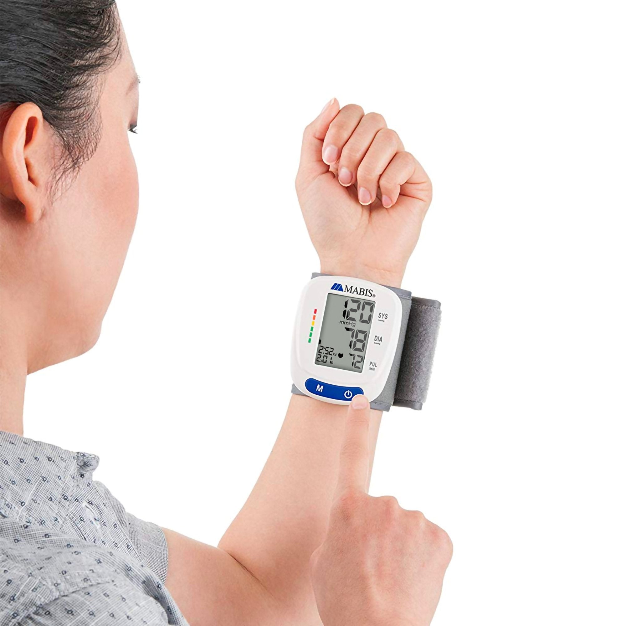 Digital Blood Pressure Monitor MABIS® Adult Cuff Cloth Fabric Cuff 5.3 to 8.5 inches Mobile - image 6