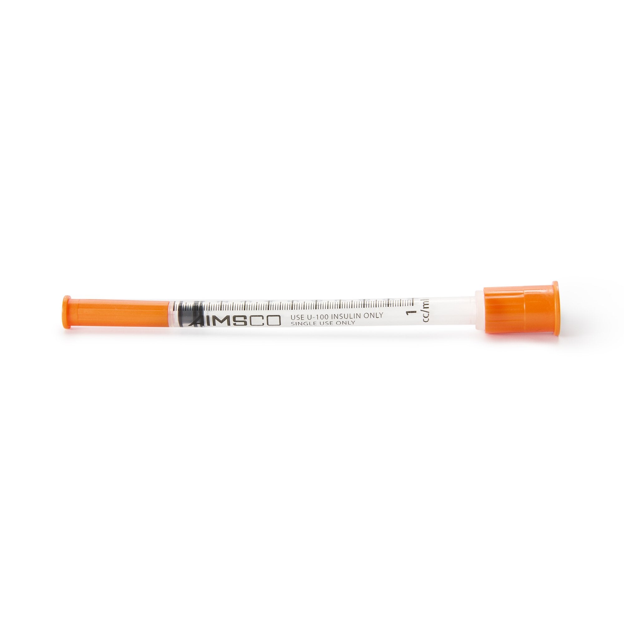 Standard Insulin Syringe with Needle AIMSCO® 1 mL 1/2 Inch 28 Gauge NonSafety Ultra Thin Wall - image 5