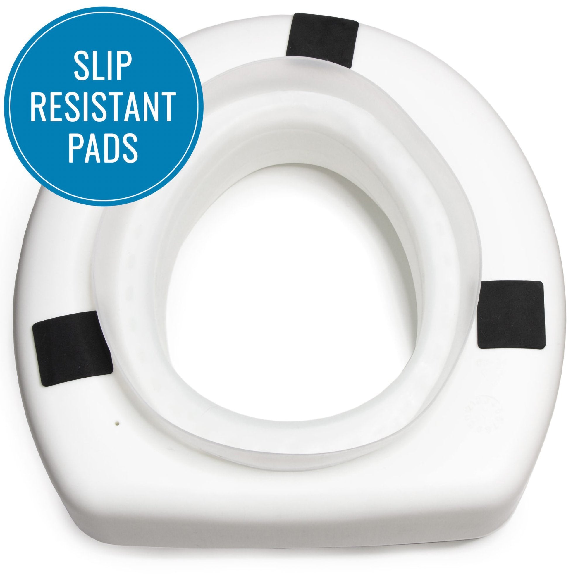 Raised Toilet Seat HealthSmart® 5 Inch Height Standard Round 250 lbs. Weight Capacity - image 3