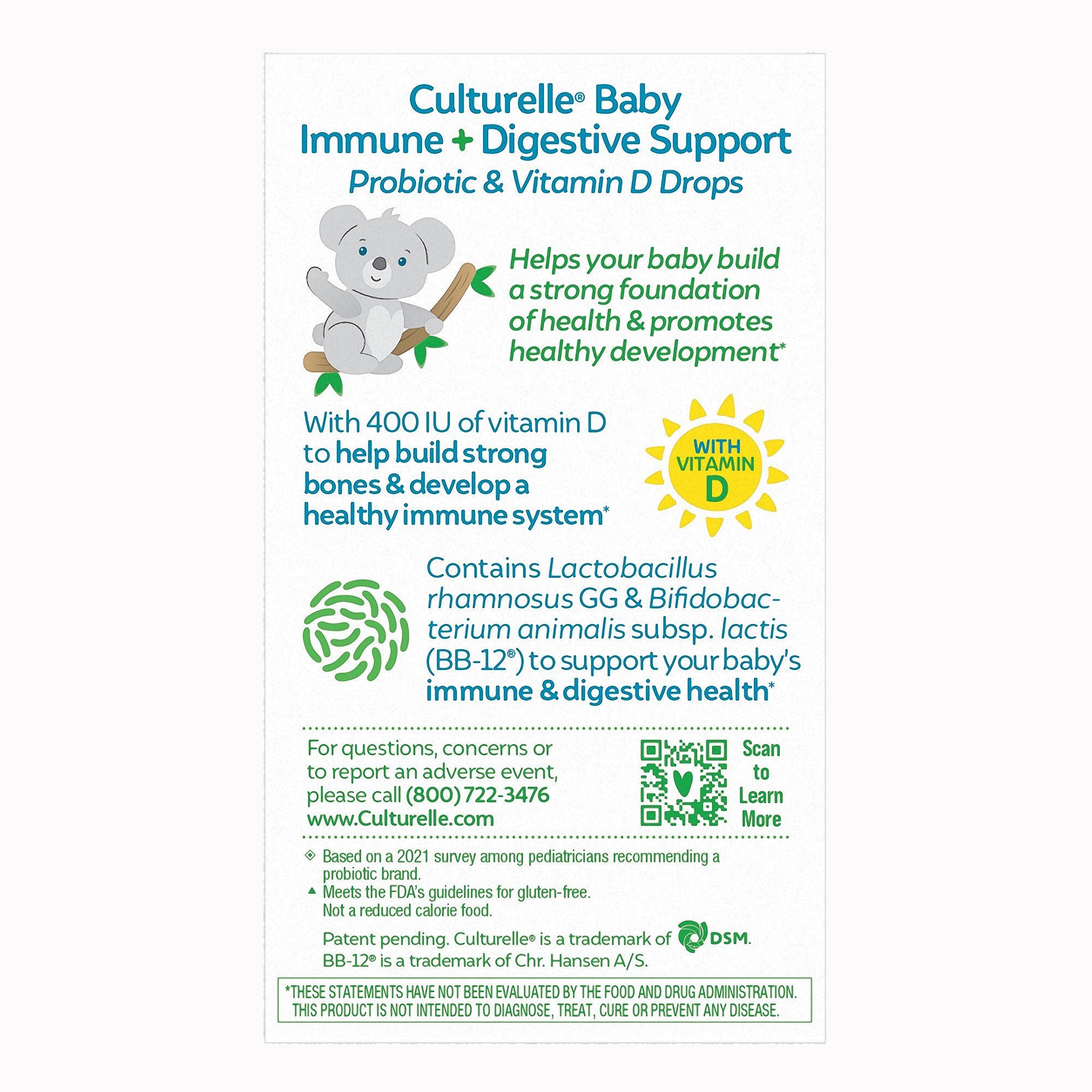 Pediatric Probiotic Dietary Supplement Culturelle® 24 per Box Oral Drops - image 4