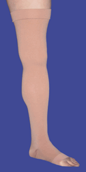 Compression Stocking Jobst® Relief Thigh High Medium Beige Open Toe