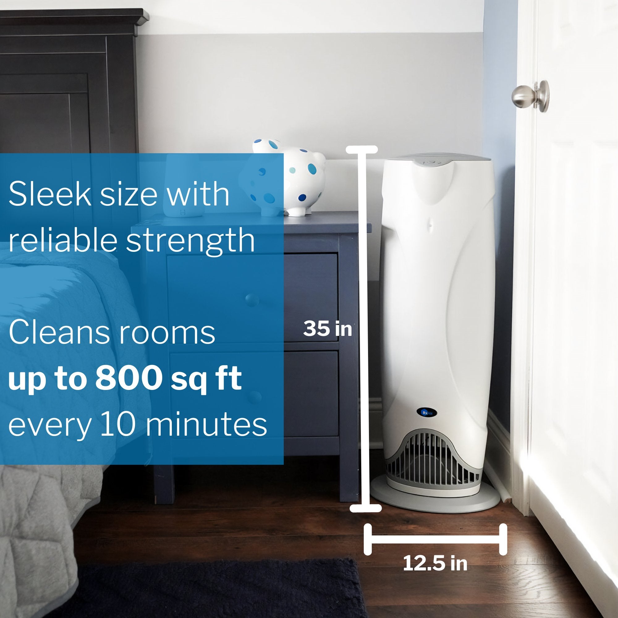 Air Purifier RxAir® 800 Square Feet 32 X 12-1/2 X 9-1/2 Inch 120 V UltraViolet Light - image 4