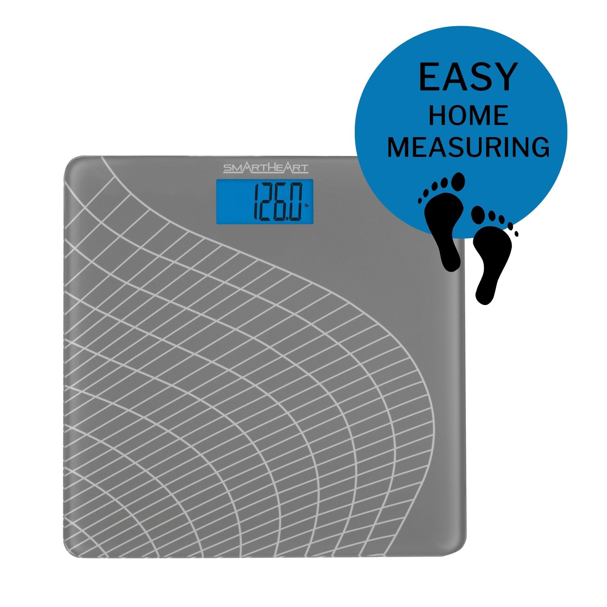 SmartHeart Talking Scale, Digital Bathroom Scale, 438 lbs Capacity (1 Unit)