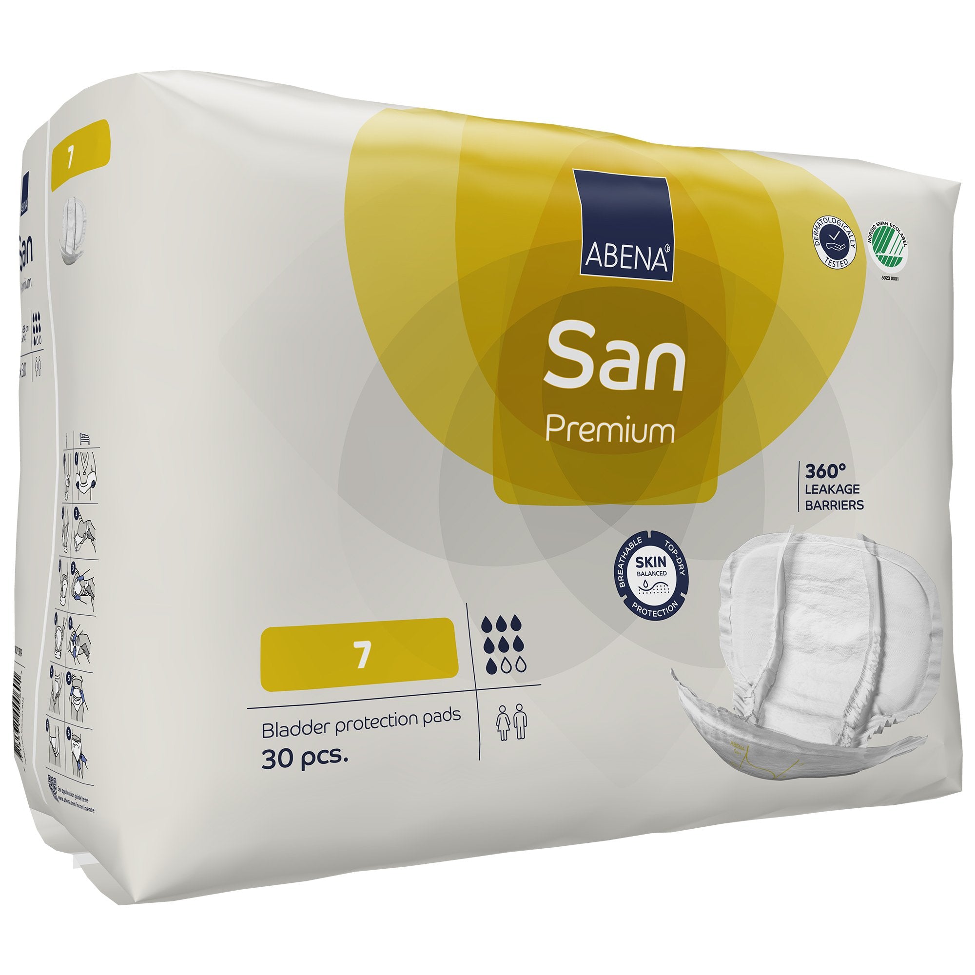 Abena® San Premium Bladder Protection Pads, Size 7 (30 Units)