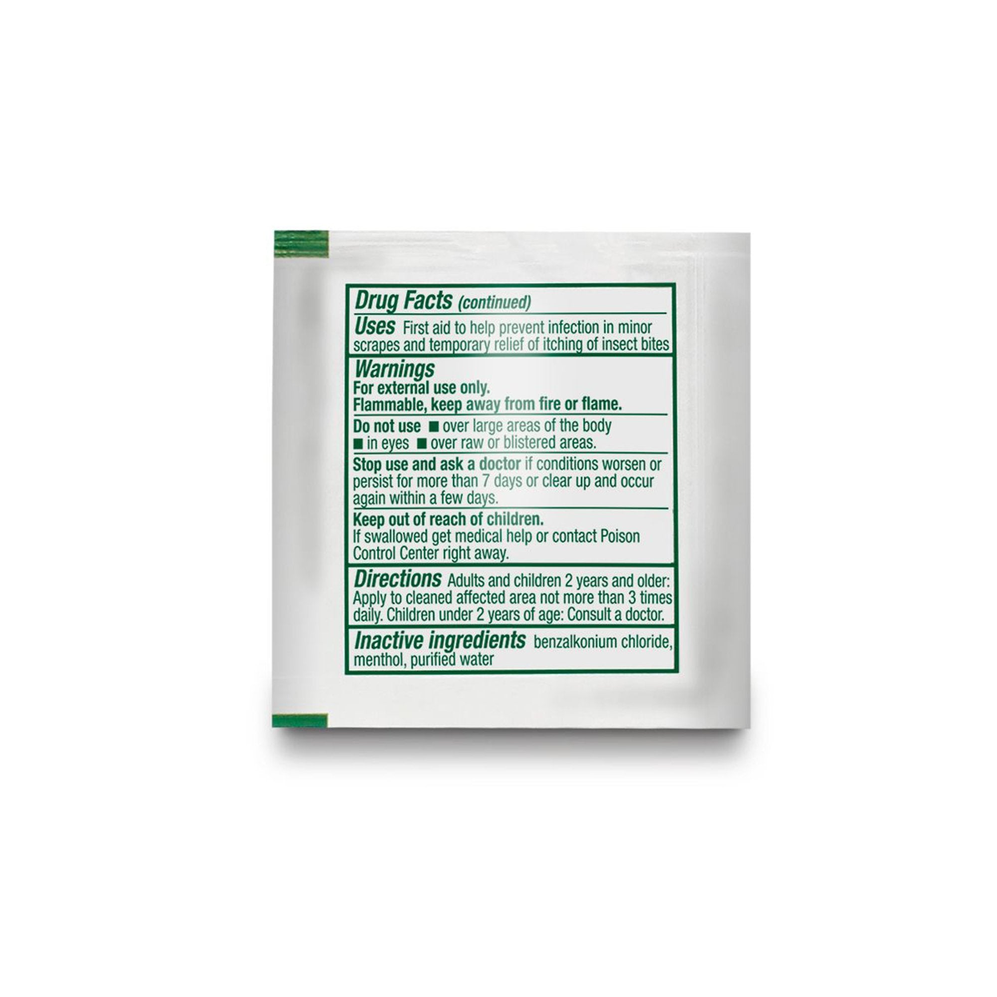 Sting and Bite Relief Ethyl Alcohol / Lidocaine Safetec® Towelette Individual Packet - image 4