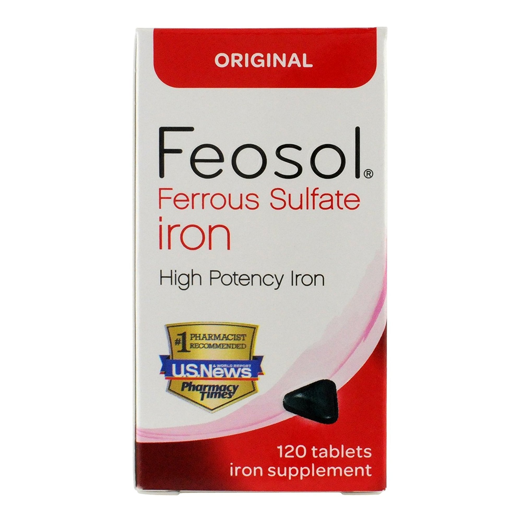 Feosol Ferrous Sulfate Iron Tablets Original