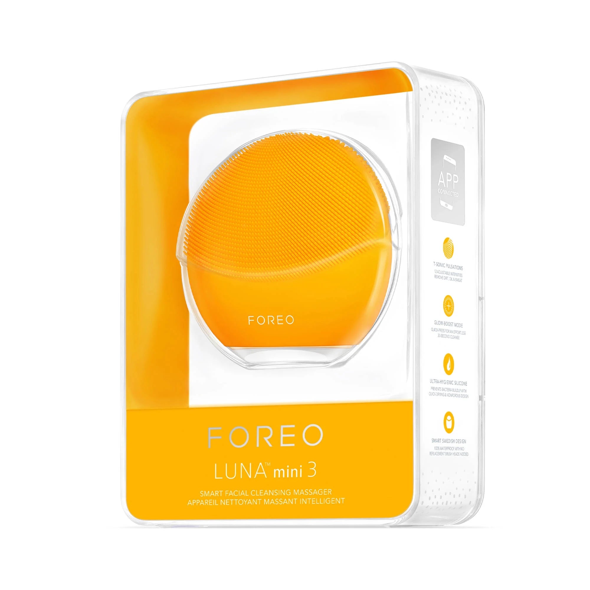 LUNA Mini 3 Smart Facial Cleansing Massager for All Skin Types - Sunflower Yellow