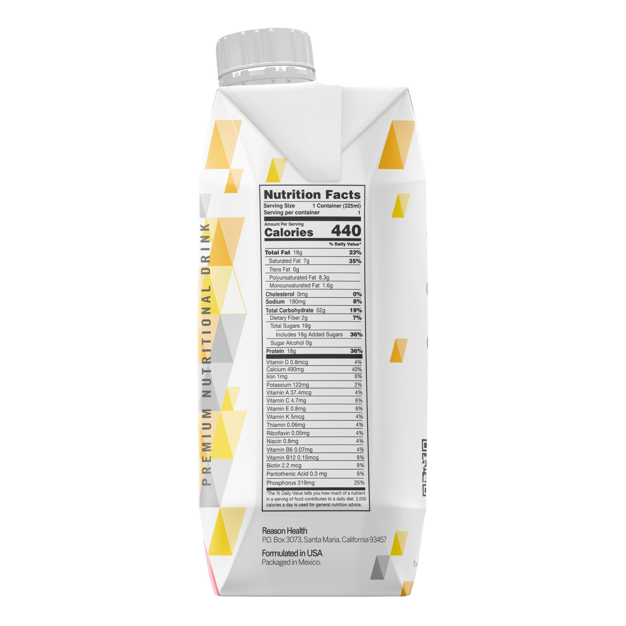 Oral Supplement Reason™ Vanilla Flavor Liquid 11 oz. Reclosable Carton - image 4