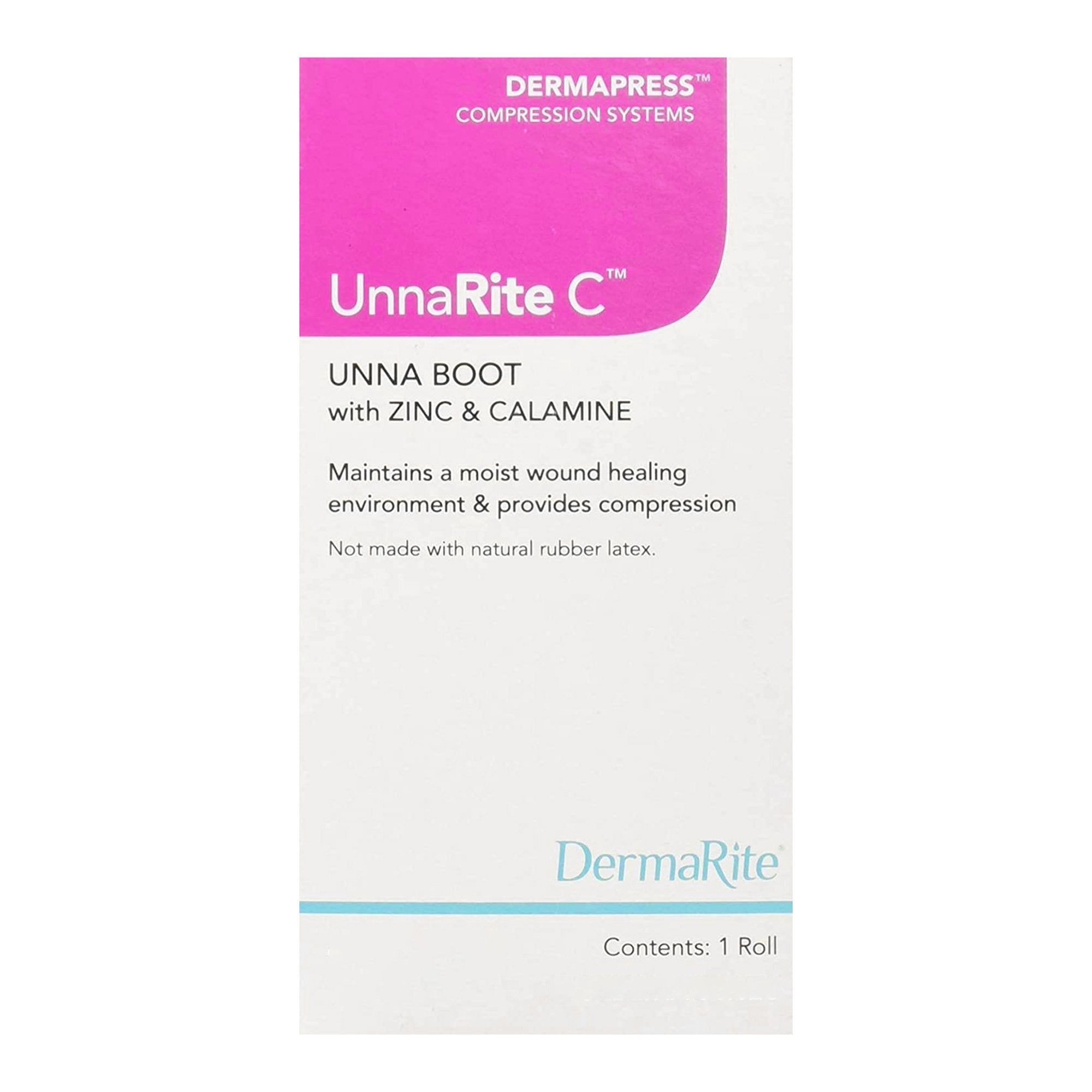 UnnaRite C™ Unna Boot with Calamine and Zinc Oxide, 3 Inch x 10 Yard (1 Unit)