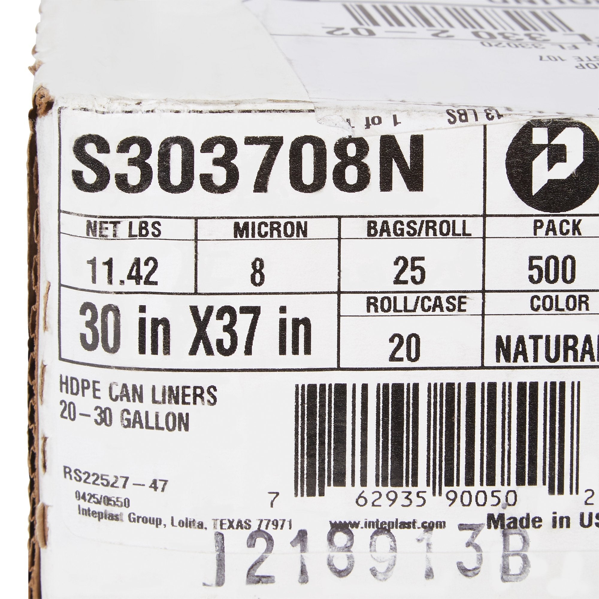 McKesson Light Duty Clear Trash Bags, 30 gal, 8 Mic (500 Units)