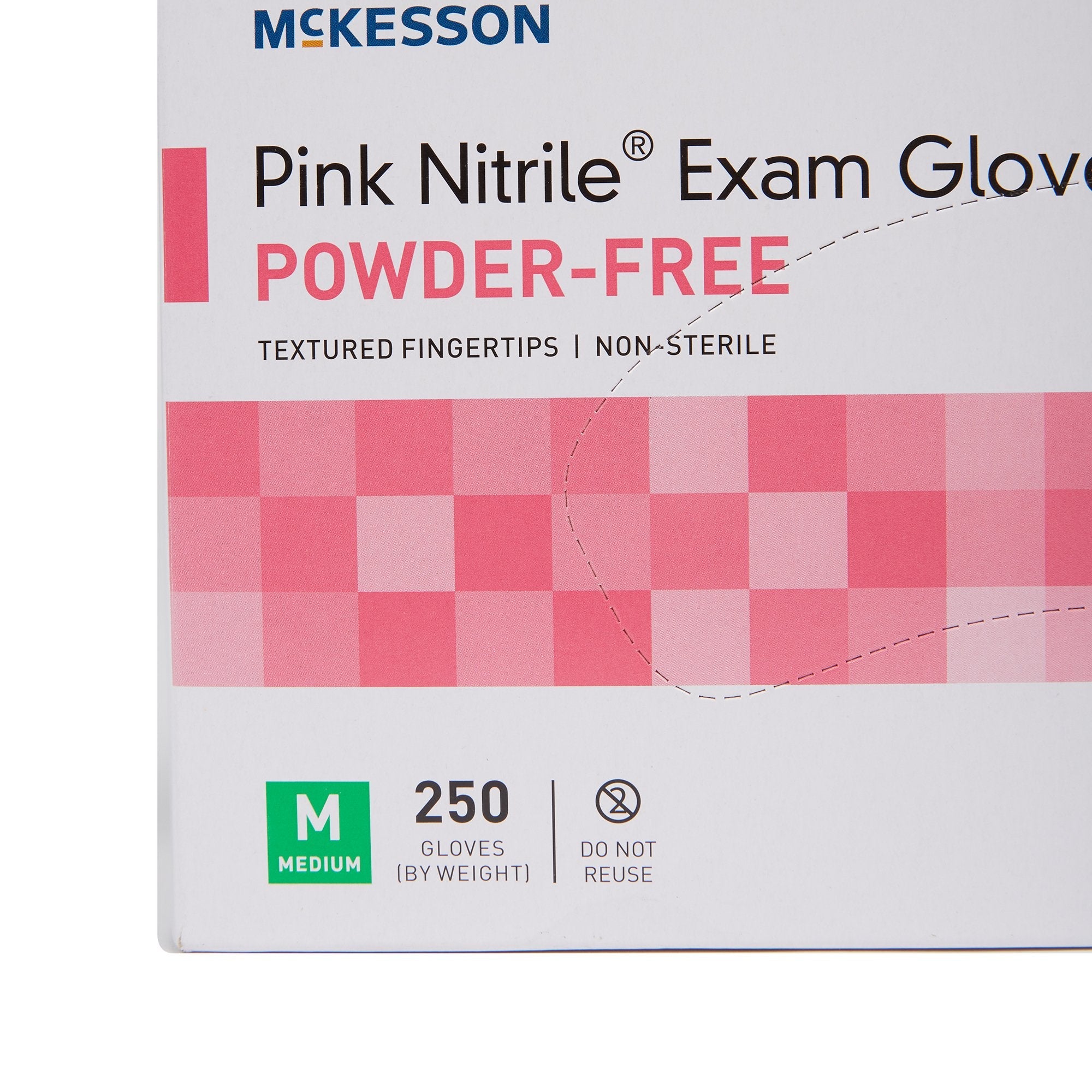McKesson Pink Nitrile Exam Gloves Medium - Support Breast Cancer Research