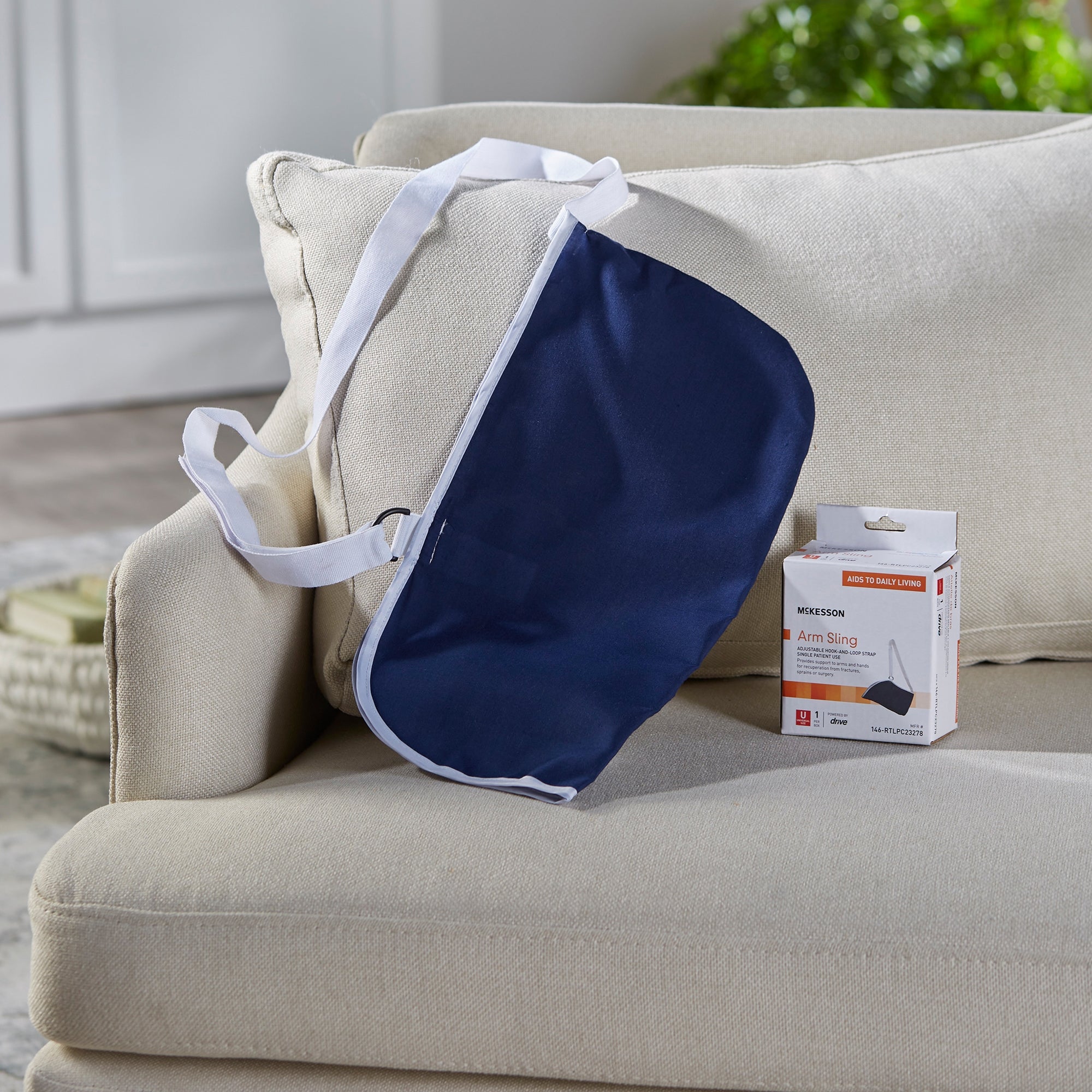McKesson Universal Blue Cotton / Polyester Arm Sling, One Size Fits Most (6 Units)