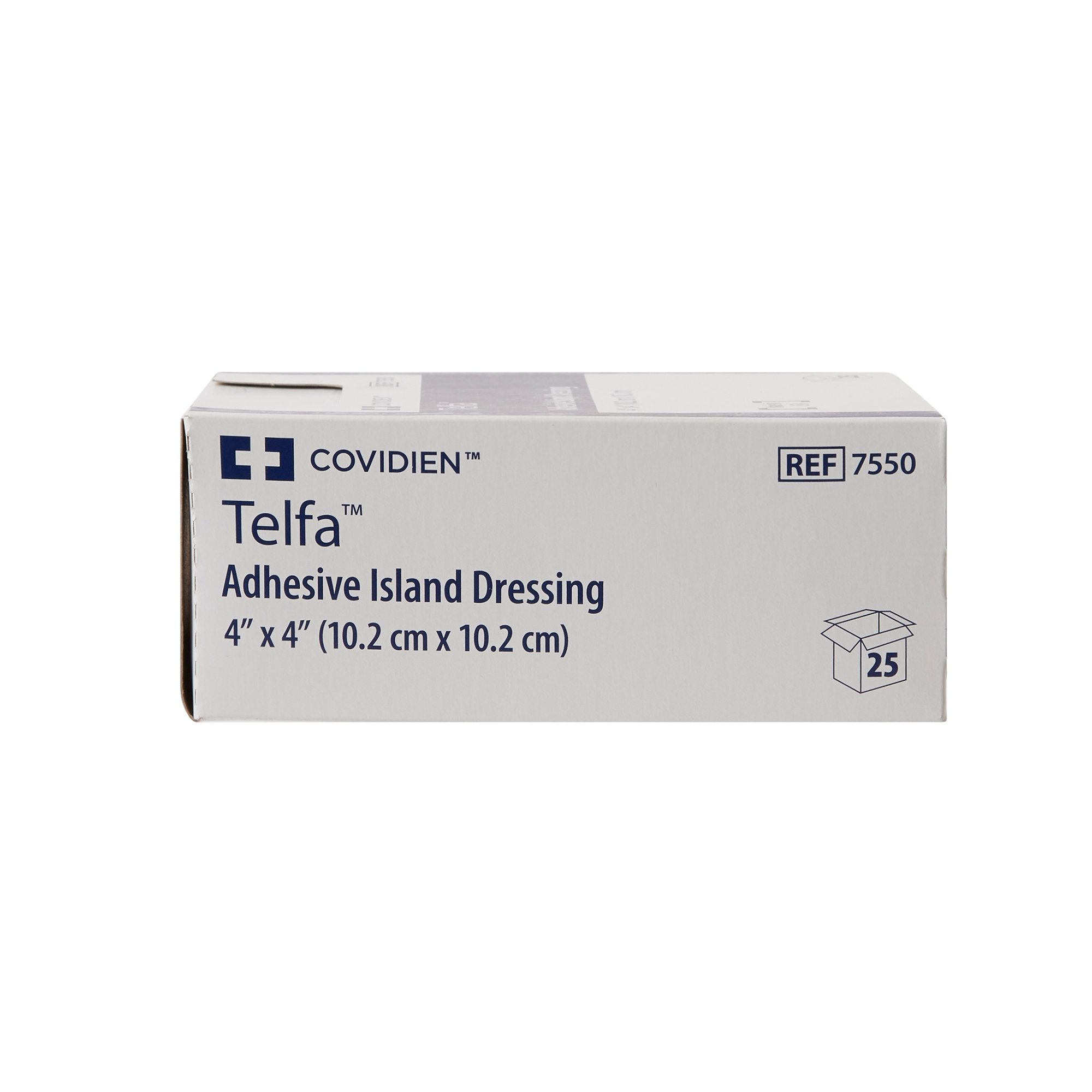 Telfa™ White Adhesive Dressing, 4 x 4 Inch (25 Units)