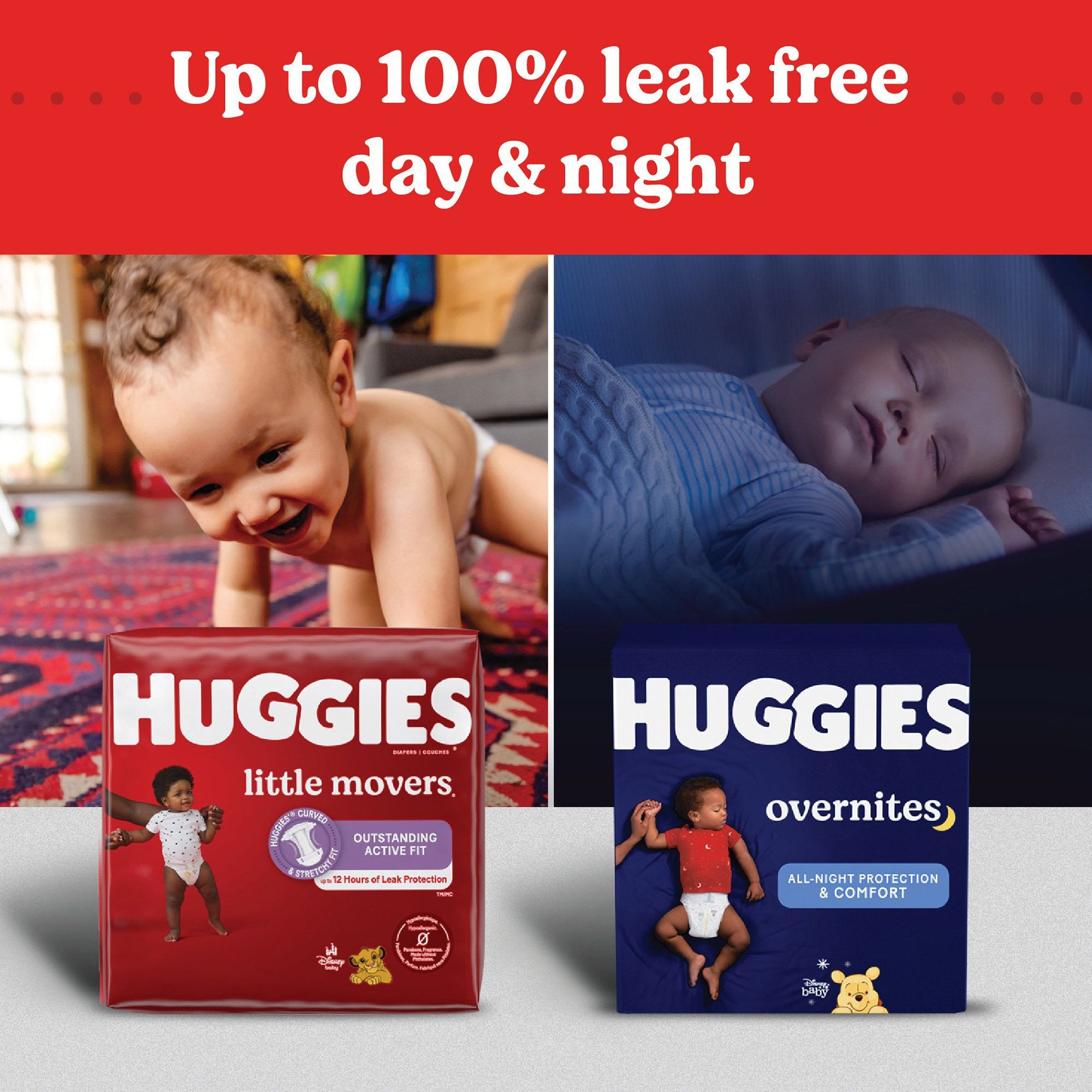 Unisex Baby Diaper Huggies® Overnites Size 7 Disposable Heavy Absorbency - image 3