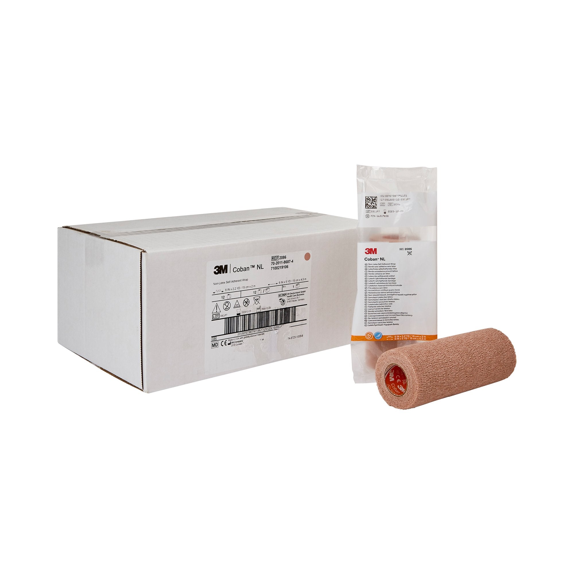Cohesive Bandage 3M™ Coban™ LF 6 Inch X 5 Yard Self-Adherent Closure Tan NonSterile Standard Compression - image 4