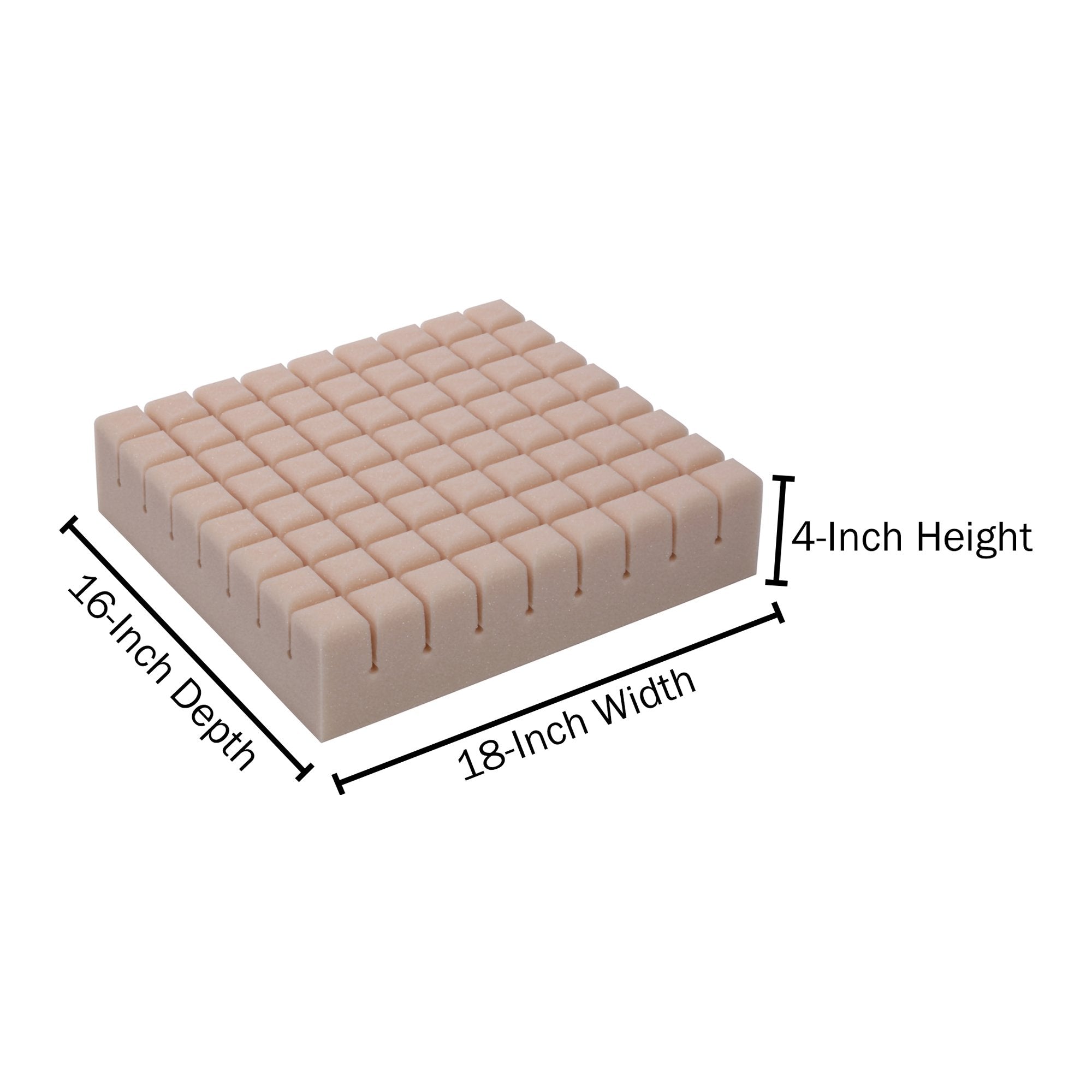Seat Cushion Geo-Matt® 18 W X 16 L X 4 D Inch Foam - image 5