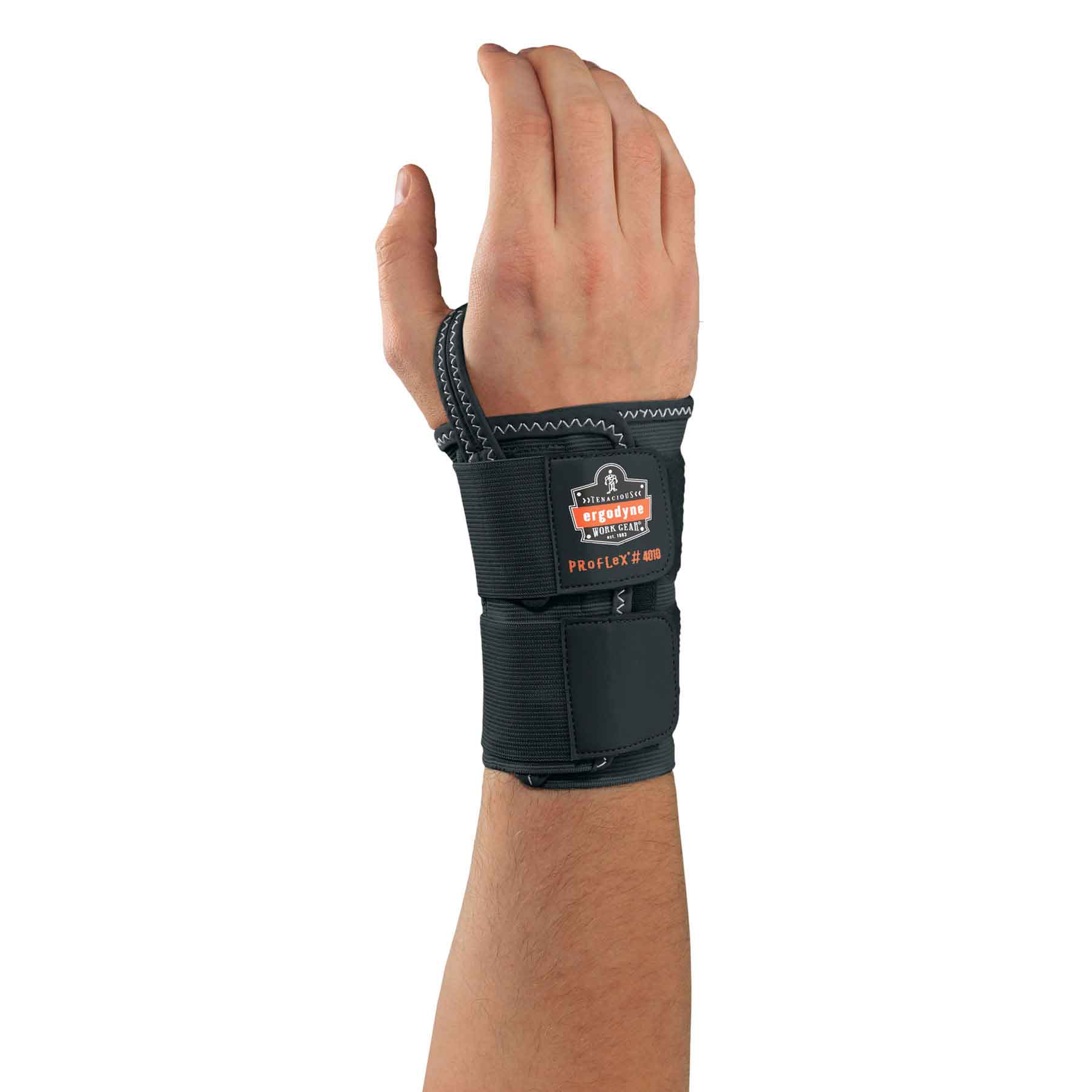 Wrist Support ProFlex® 4010 Double Strap Elastane / Elastic / Polyester Left Hand Black Large