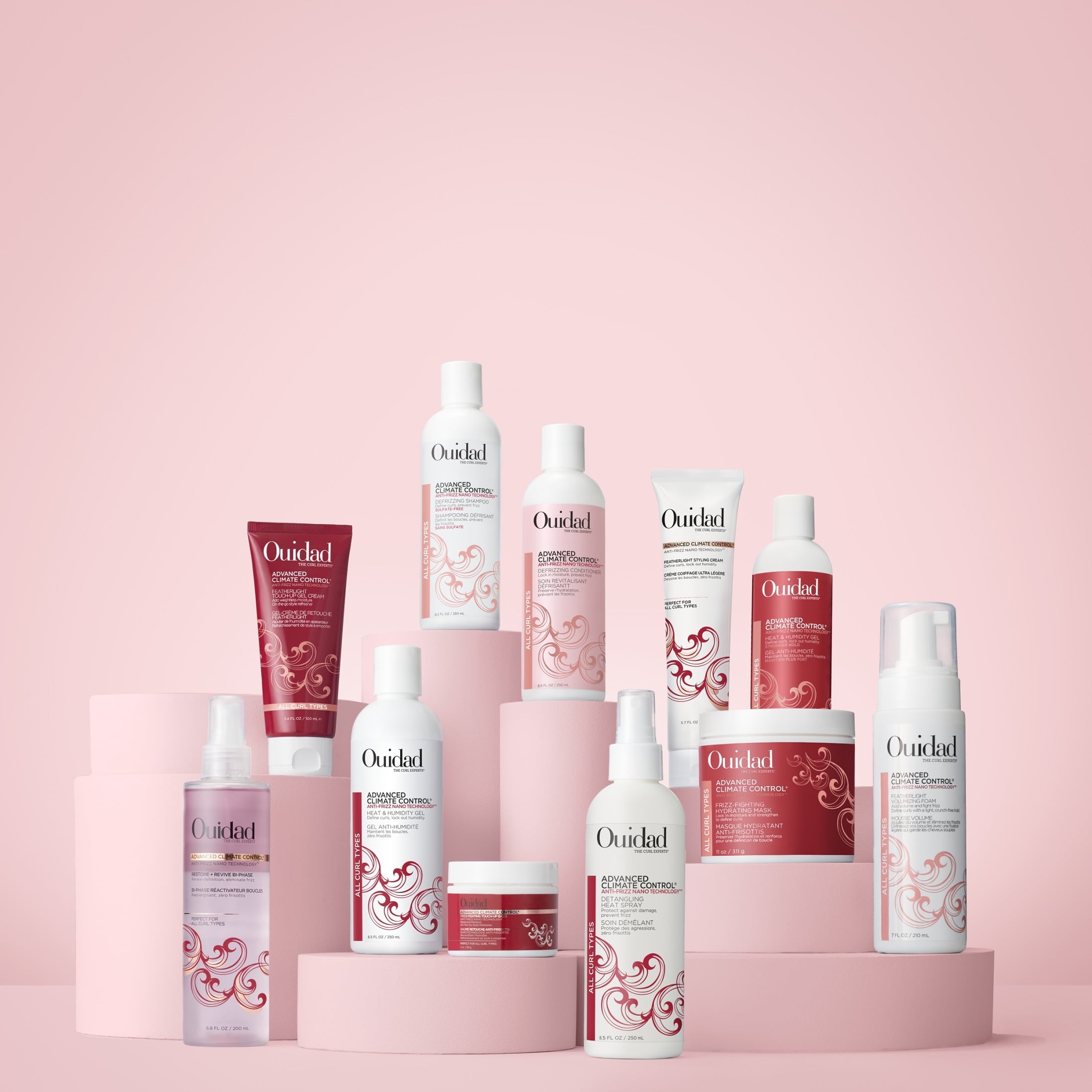 OUIDAD Advanced Climate Control Heat & Humidity Gel – Stronger Hold 8.5Oz/250Ml