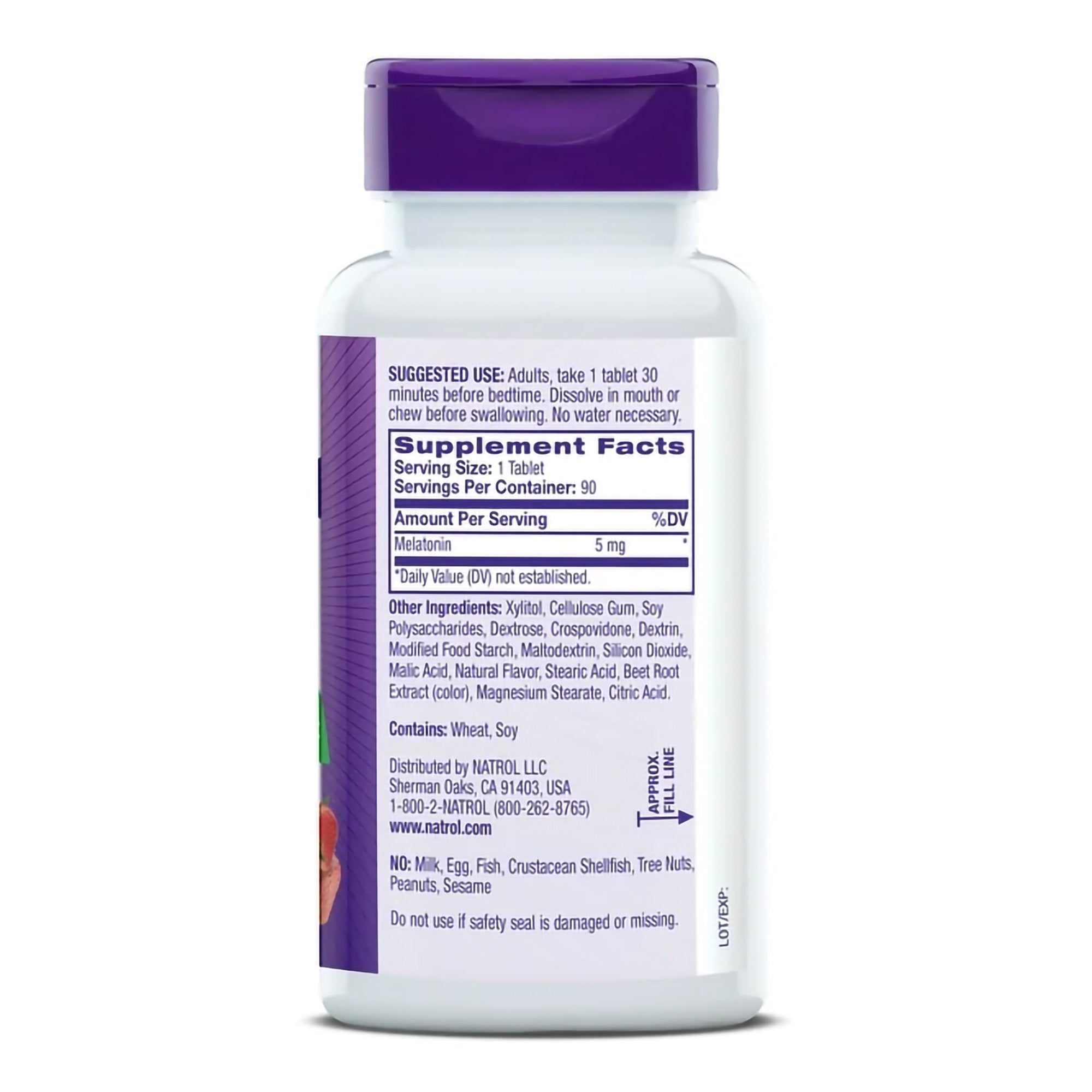 Natural Sleep Aid 90 per Bottle Tablet 5 mg Strength - image 2