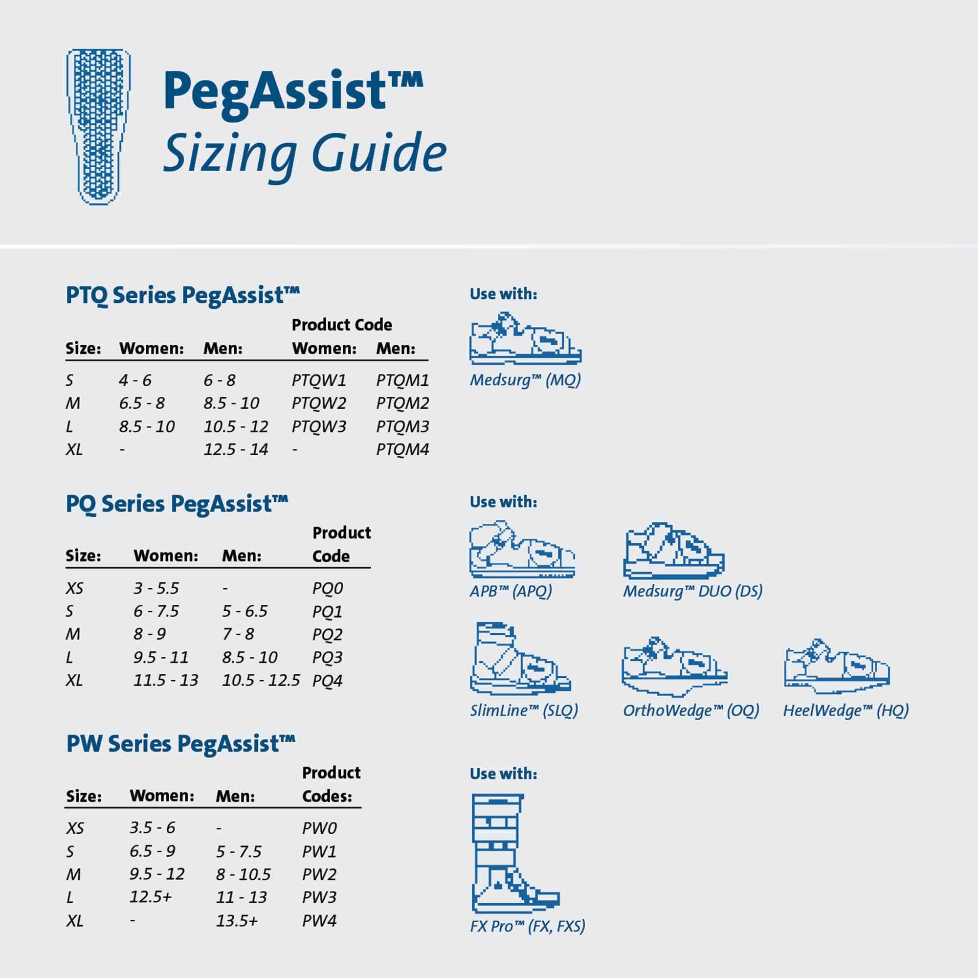 Insole Peg Assist™ Removable Peg EVA / Foam / Poron Cover Men 10.5 to 12 Blue - image 5